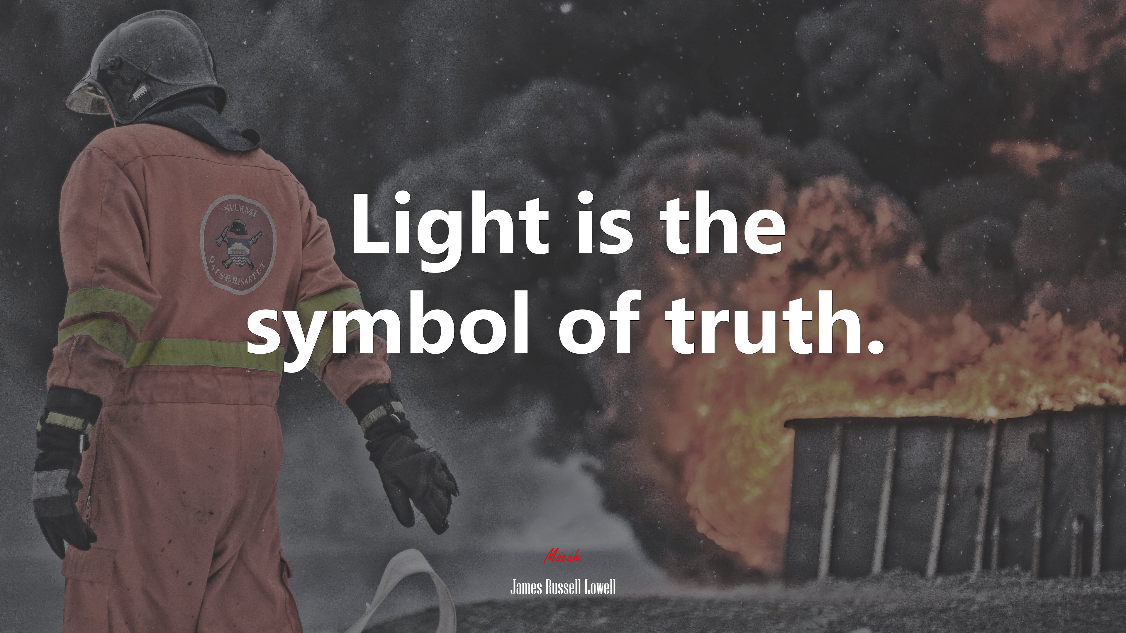 Light is the symbol of truth. | James Russell Lowell quote HD Wallpaper