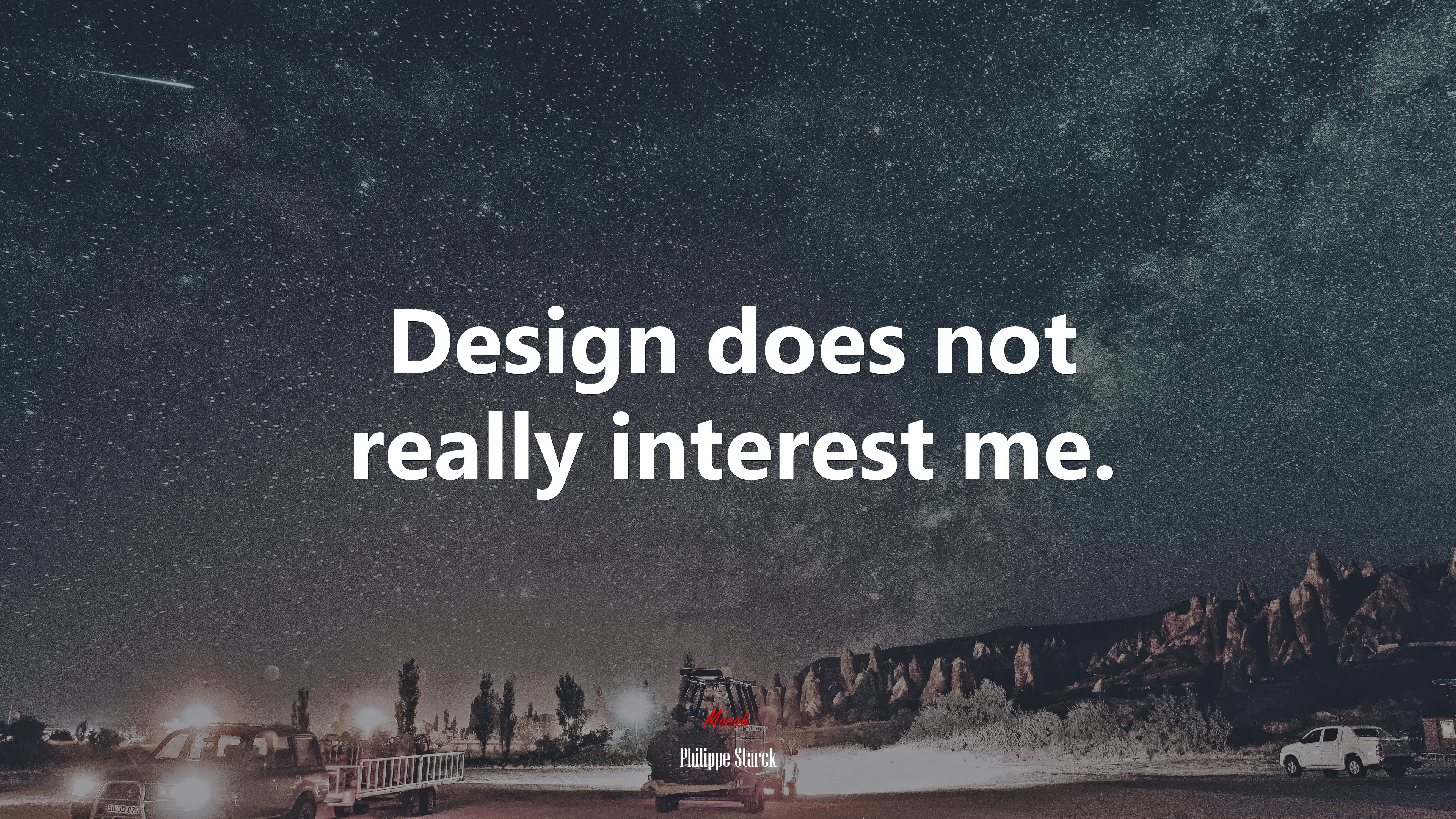 Design does not really interest me. | Philippe Starck quote HD Wallpaper