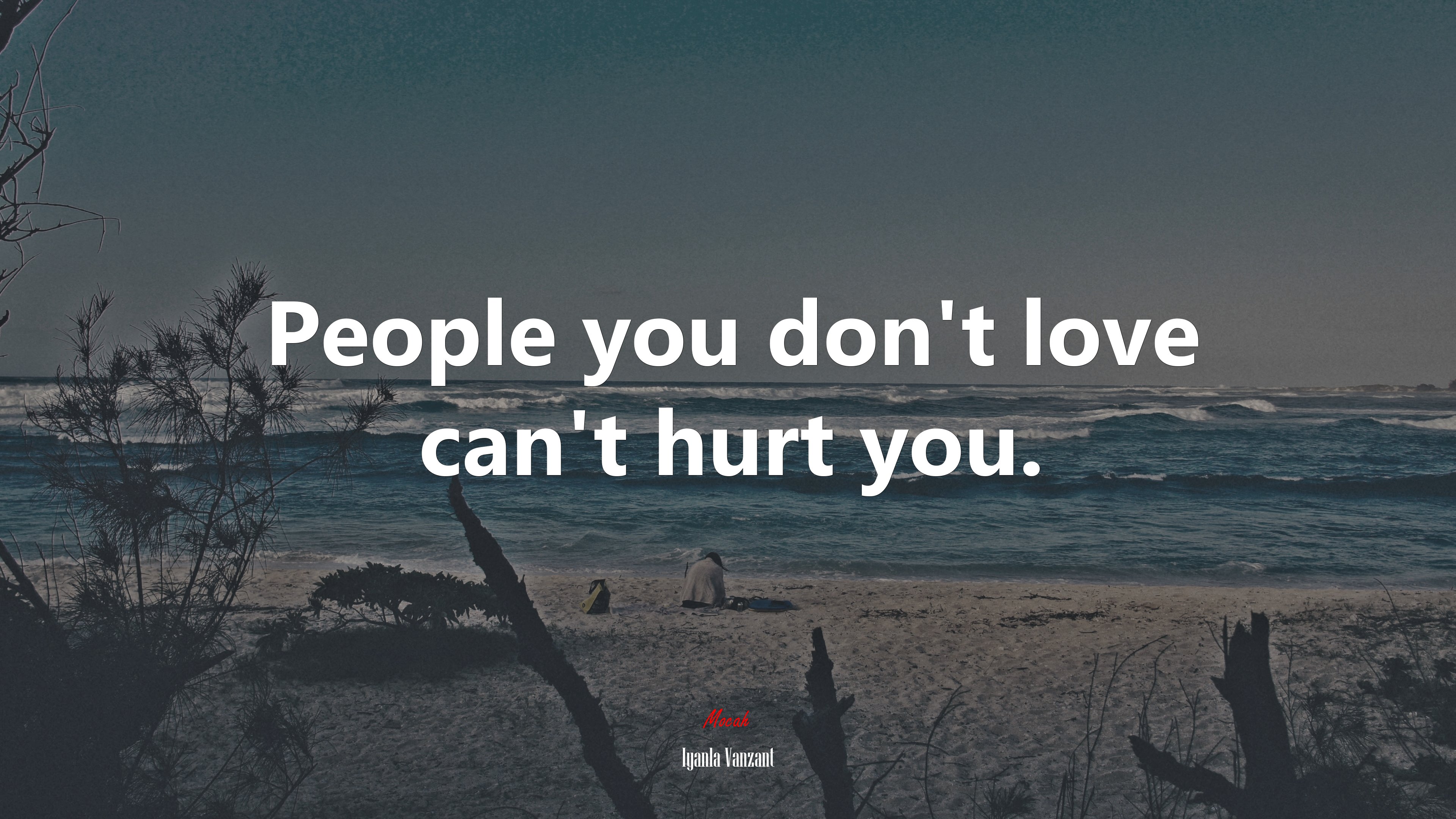 People you don’t love can’t hurt you. | Iyanla Vanzant quote HD Wallpaper