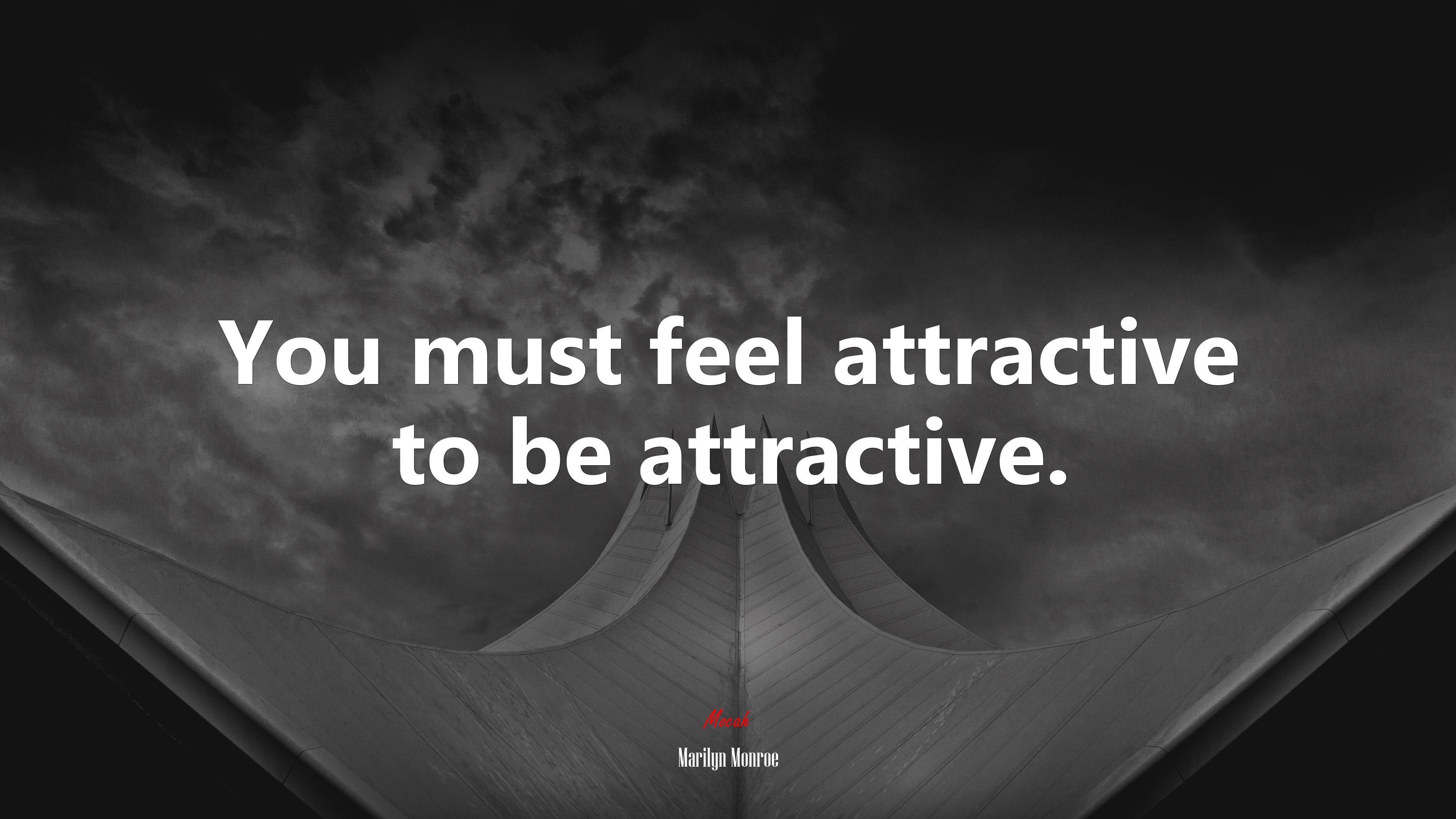 You must feel attractive to be attractive. | Marilyn Monroe quote HD Wallpaper
