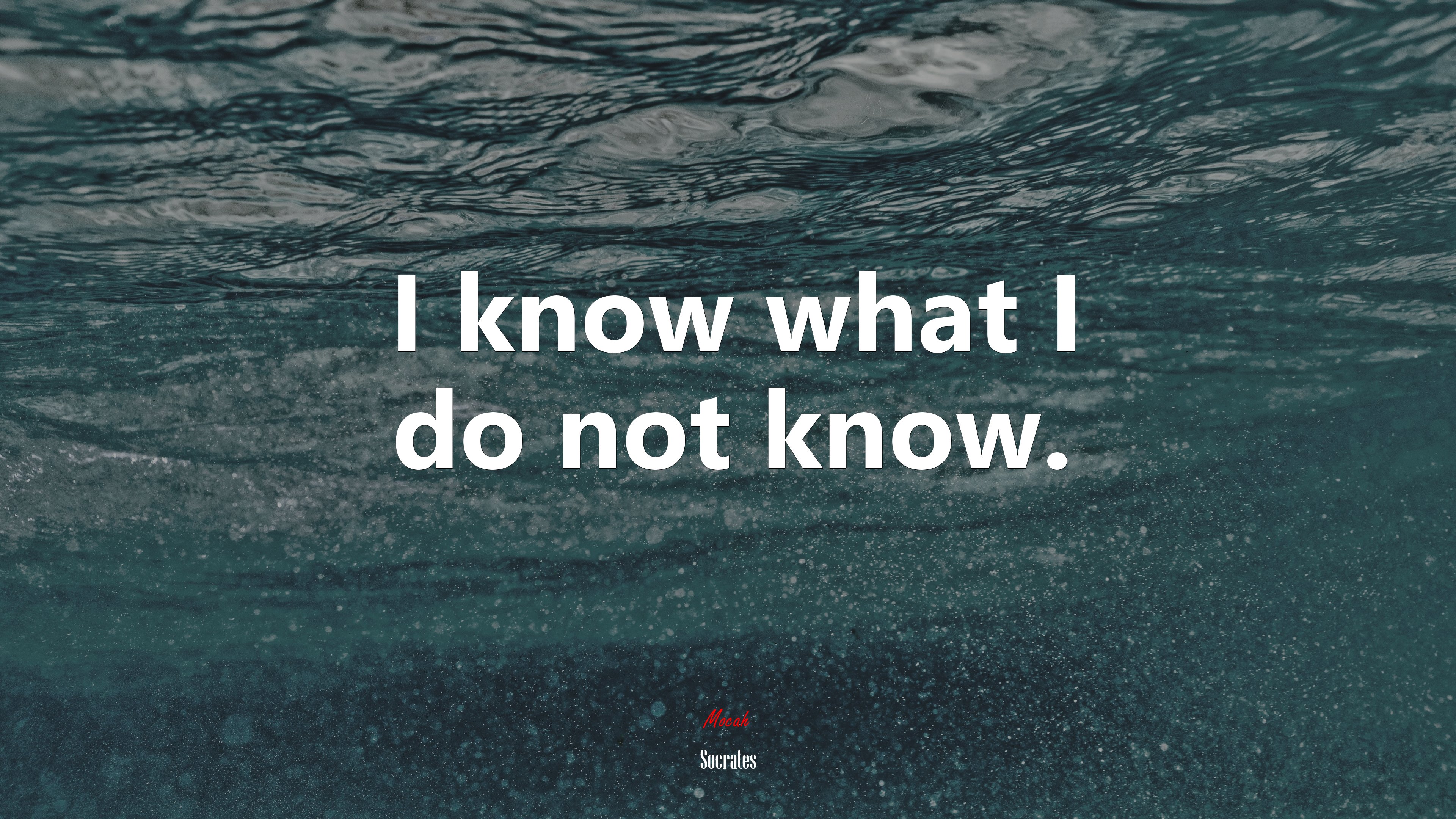 I know what I do not know. | Socrates quote HD Wallpaper
