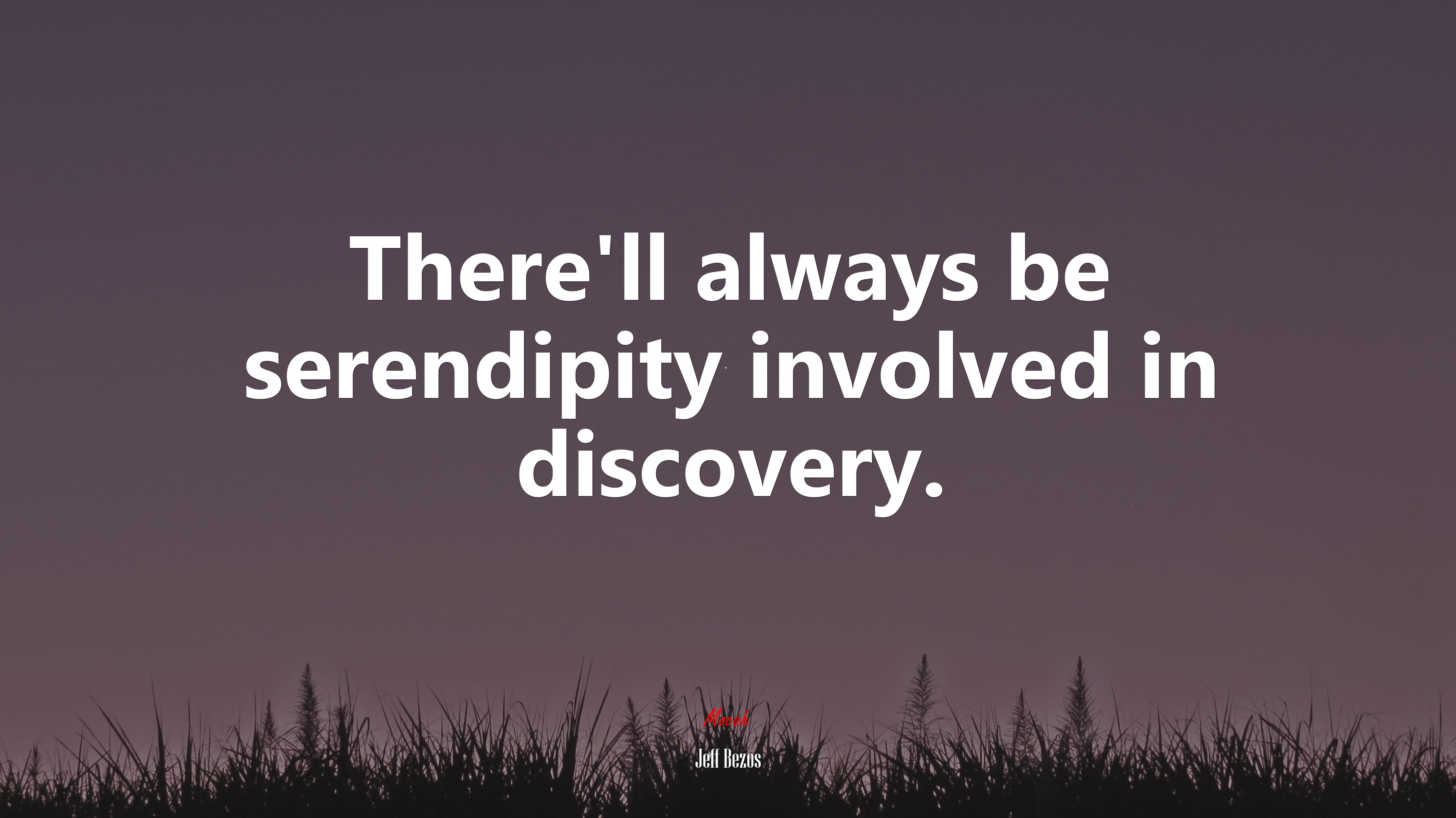 There’ll always be serendipity involved in discovery. | Jeff Bezos quote HD Wallpaper