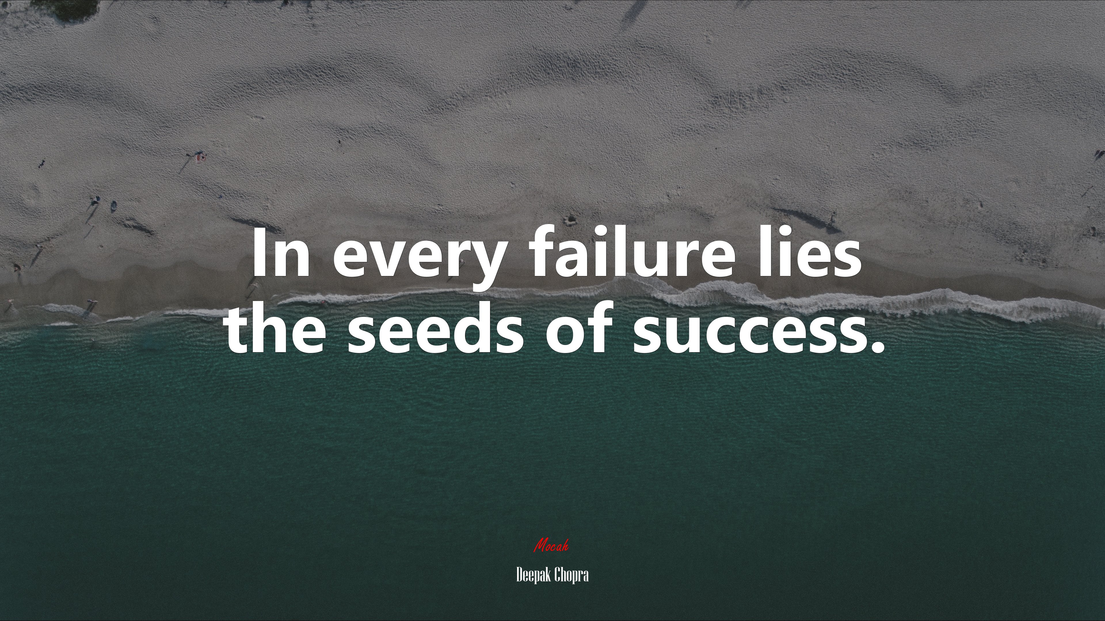 In every failure lies the seeds of success. | Deepak Chopra quote HD Wallpaper