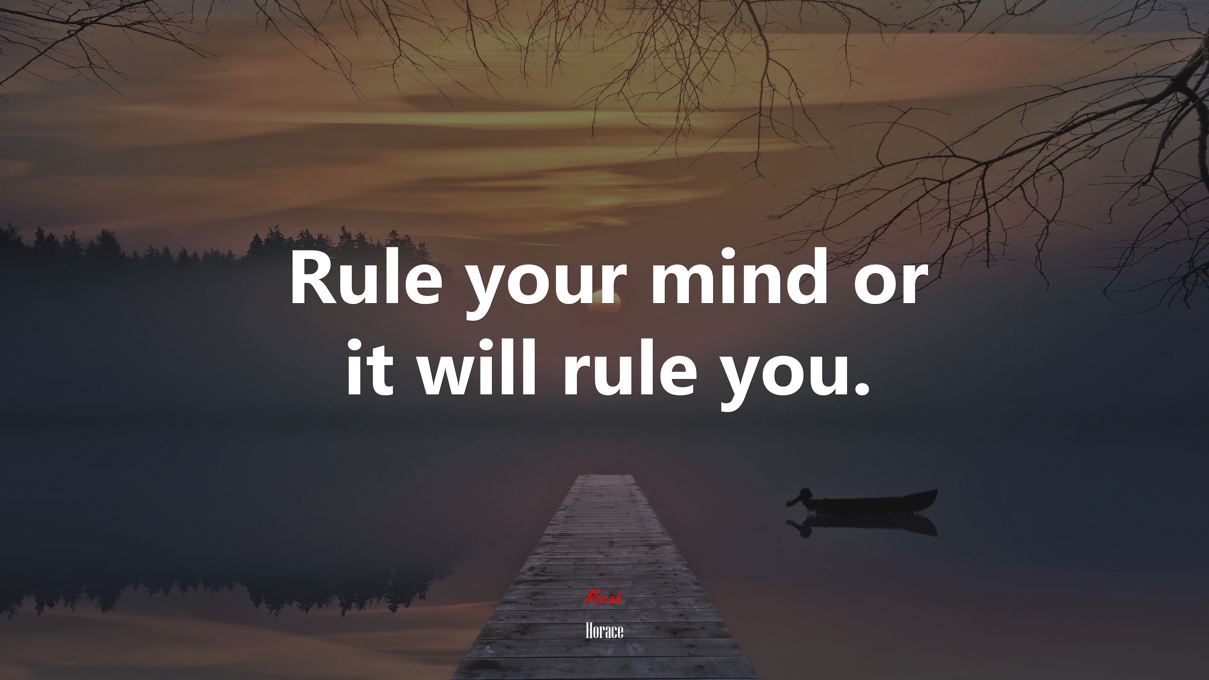 Rule your mind or it will rule you. | Horace quote HD Wallpaper
