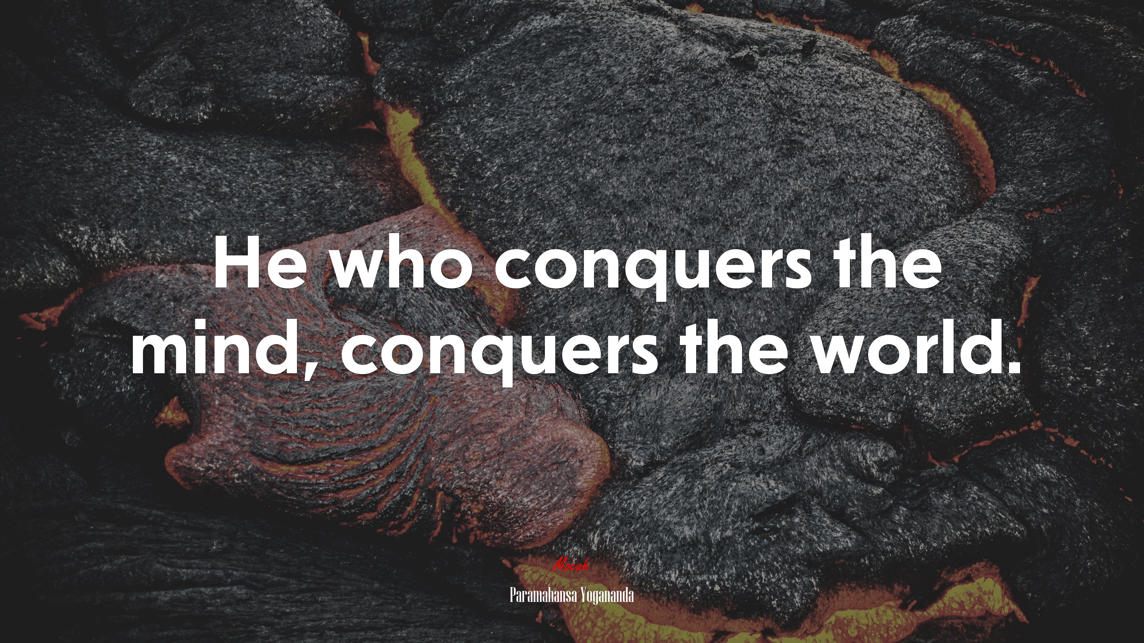 He who conquers the mind, conquers the world. | Paramahansa Yogananda quote HD Wallpaper