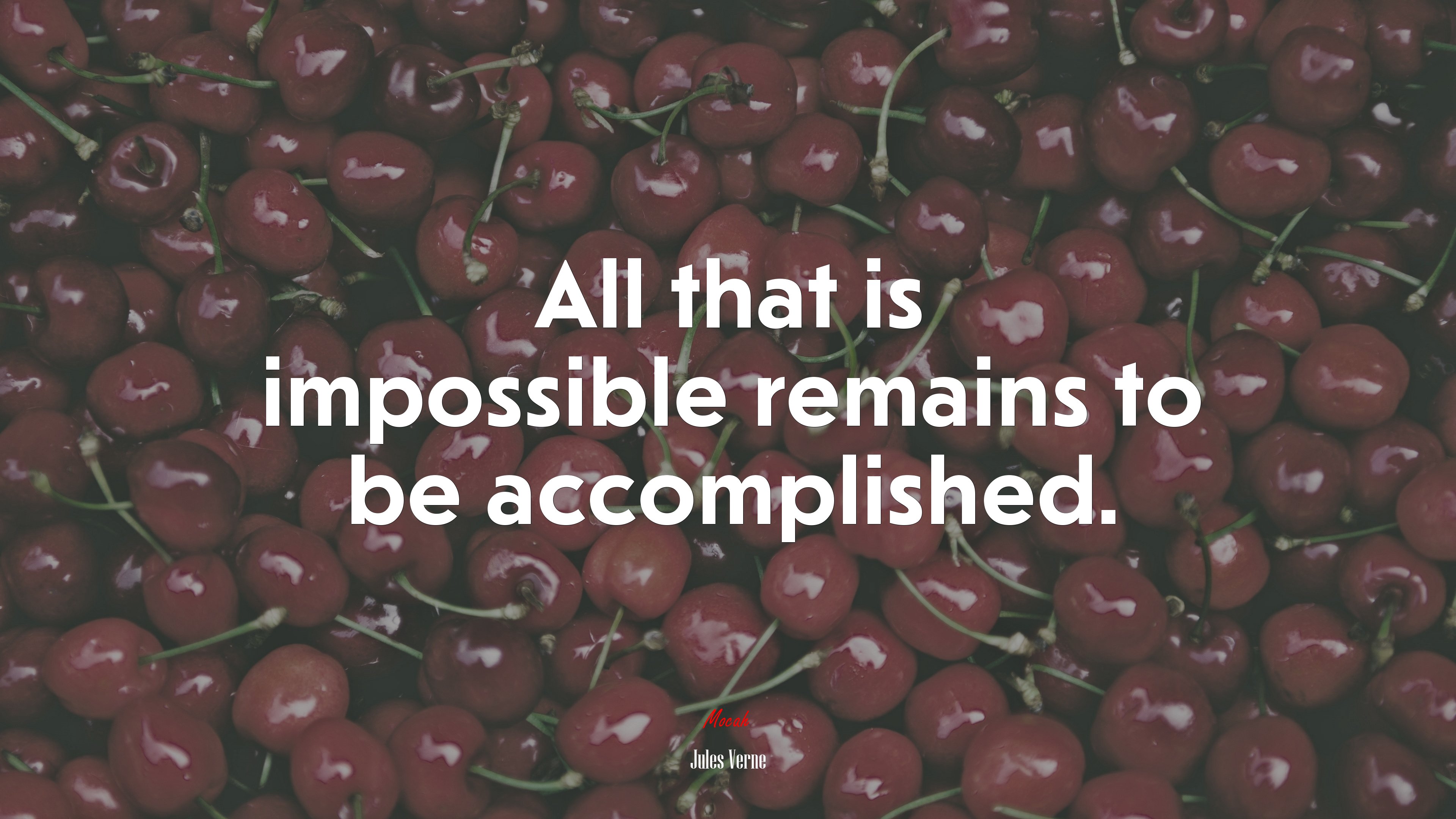 All that is impossible remains to be accomplished. | Jules Verne quote HD Wallpaper