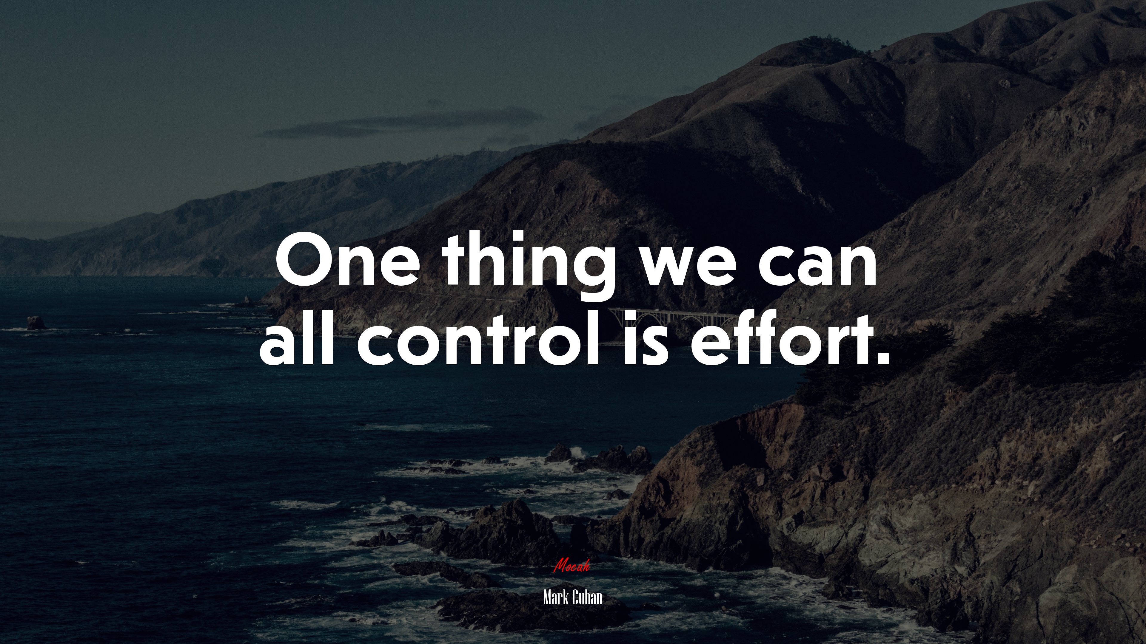 One thing we can all control is effort. | Mark Cuban quote HD Wallpaper