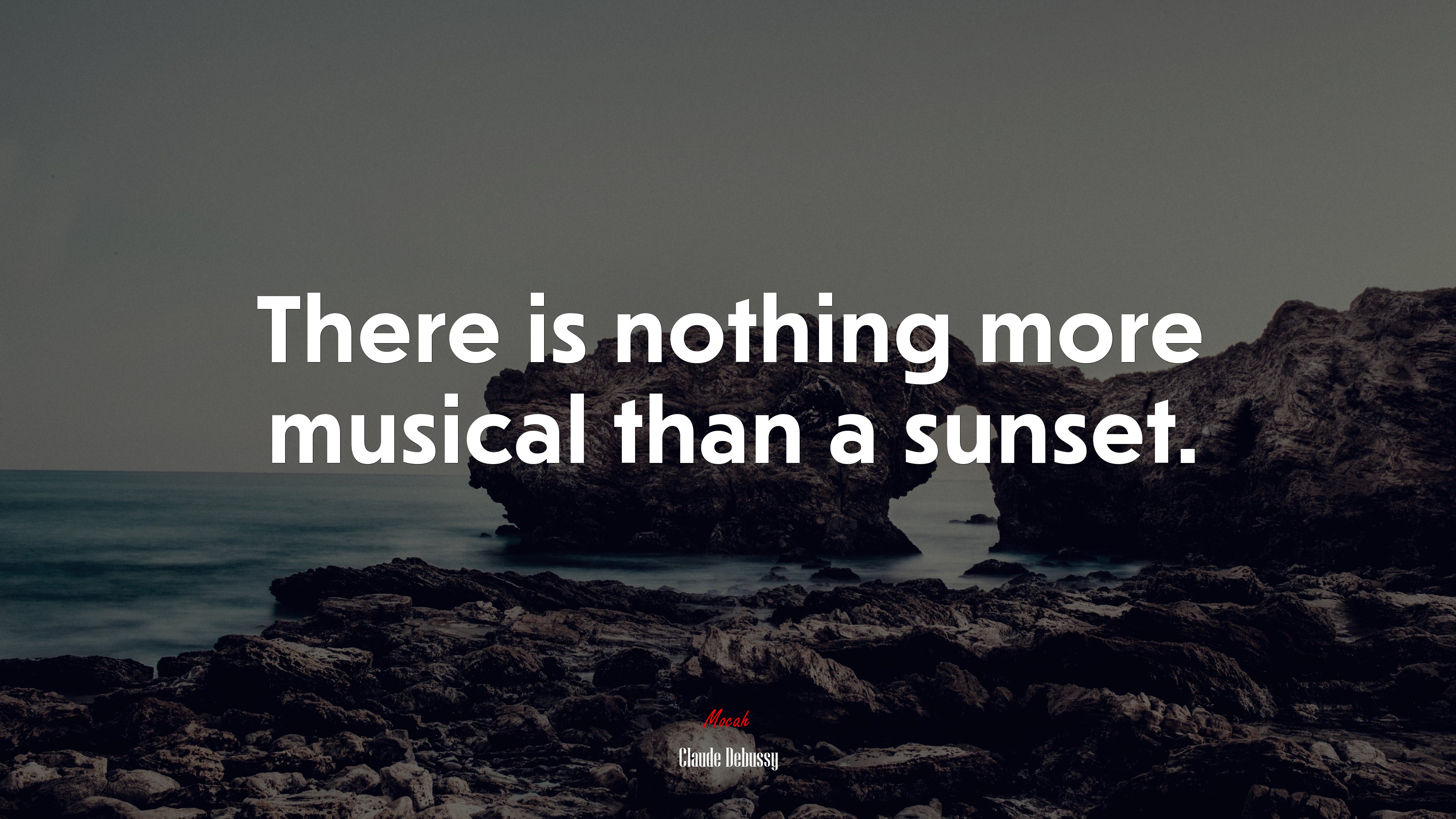 There is nothing more musical than a sunset. | Claude Debussy quote HD Wallpaper