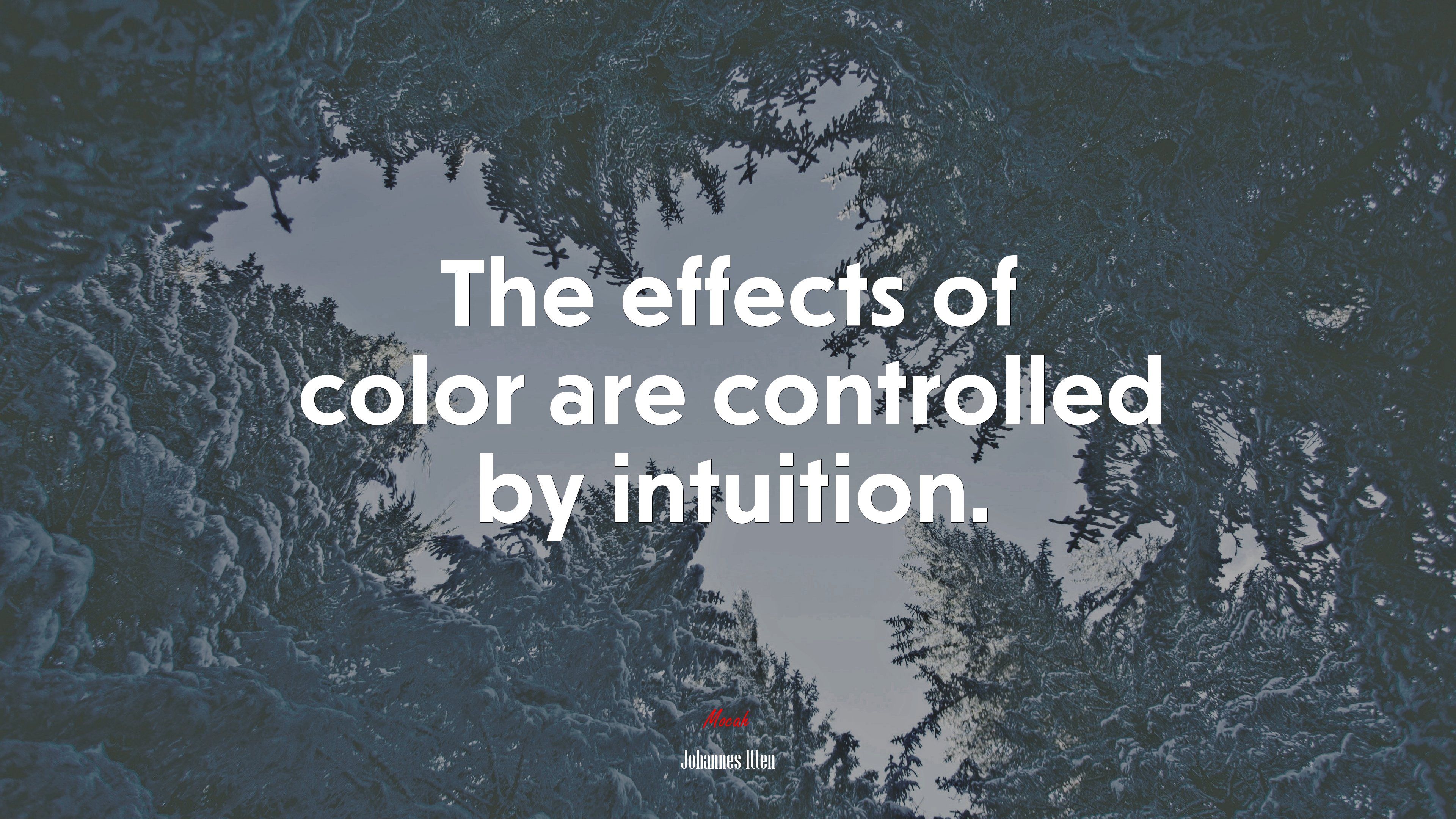 The effects of color are controlled by intuition. | Johannes Itten quote HD Wallpaper