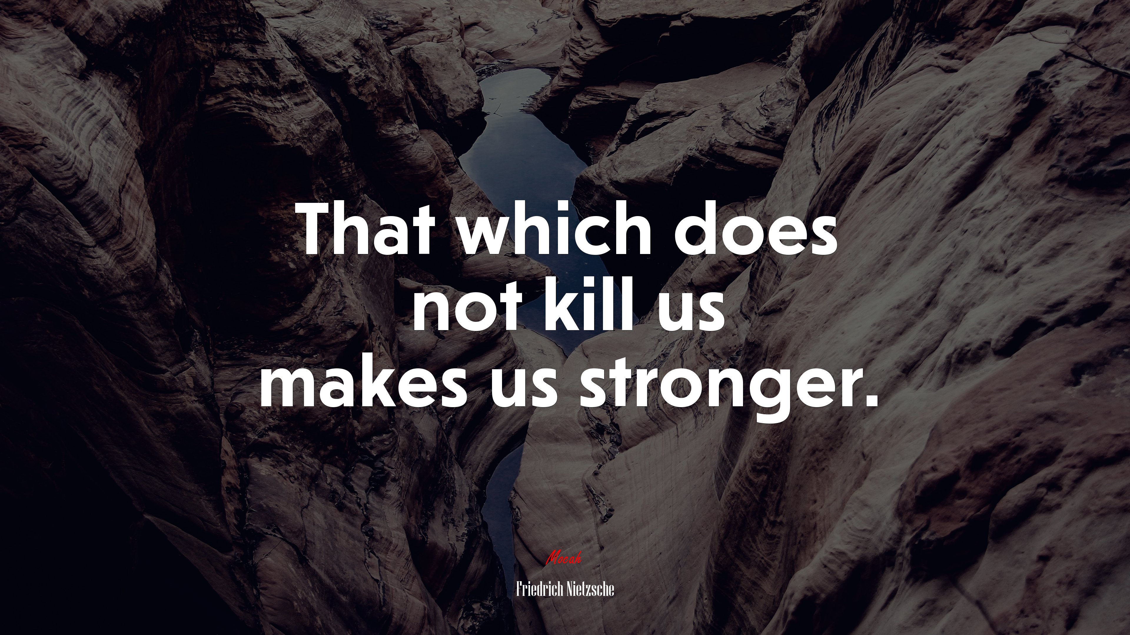 That which does not kill us makes us stronger. | Friedrich Nietzsche quote HD Wallpaper