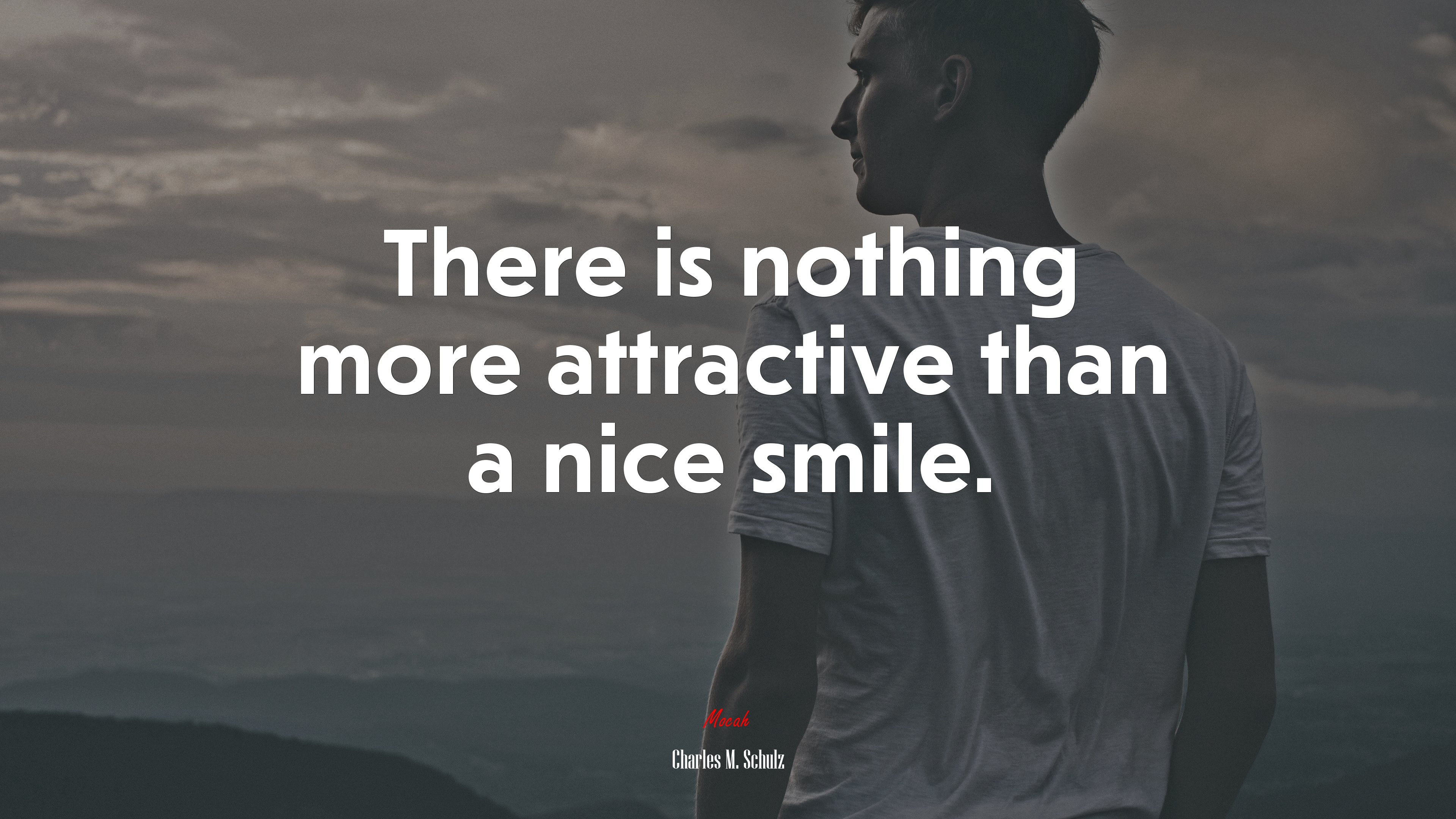 There is nothing more attractive than a nice smile. | Charles M. Schulz quote HD Wallpaper