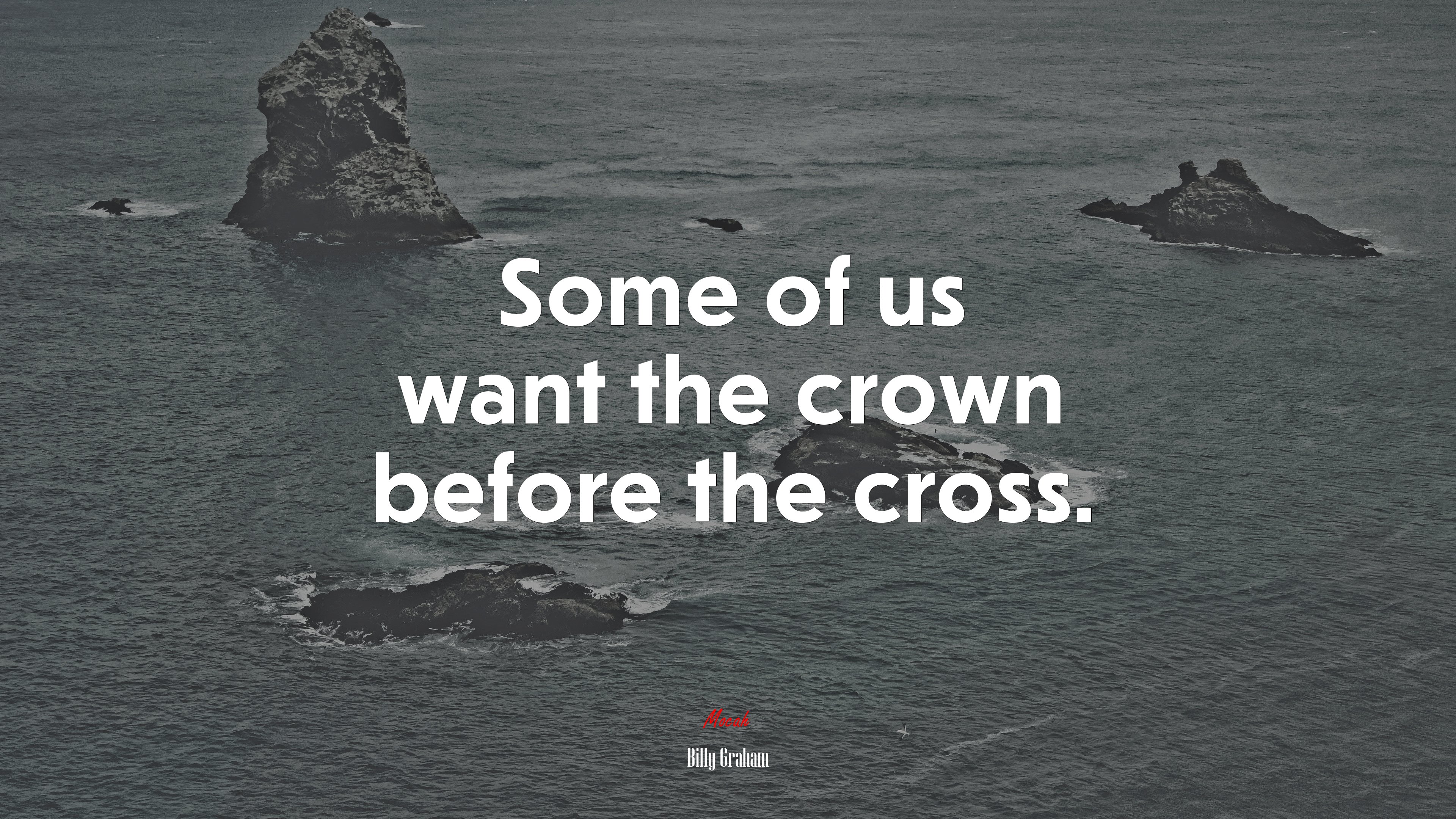 Some of us want the crown before the cross. | Billy Graham quote HD Wallpaper
