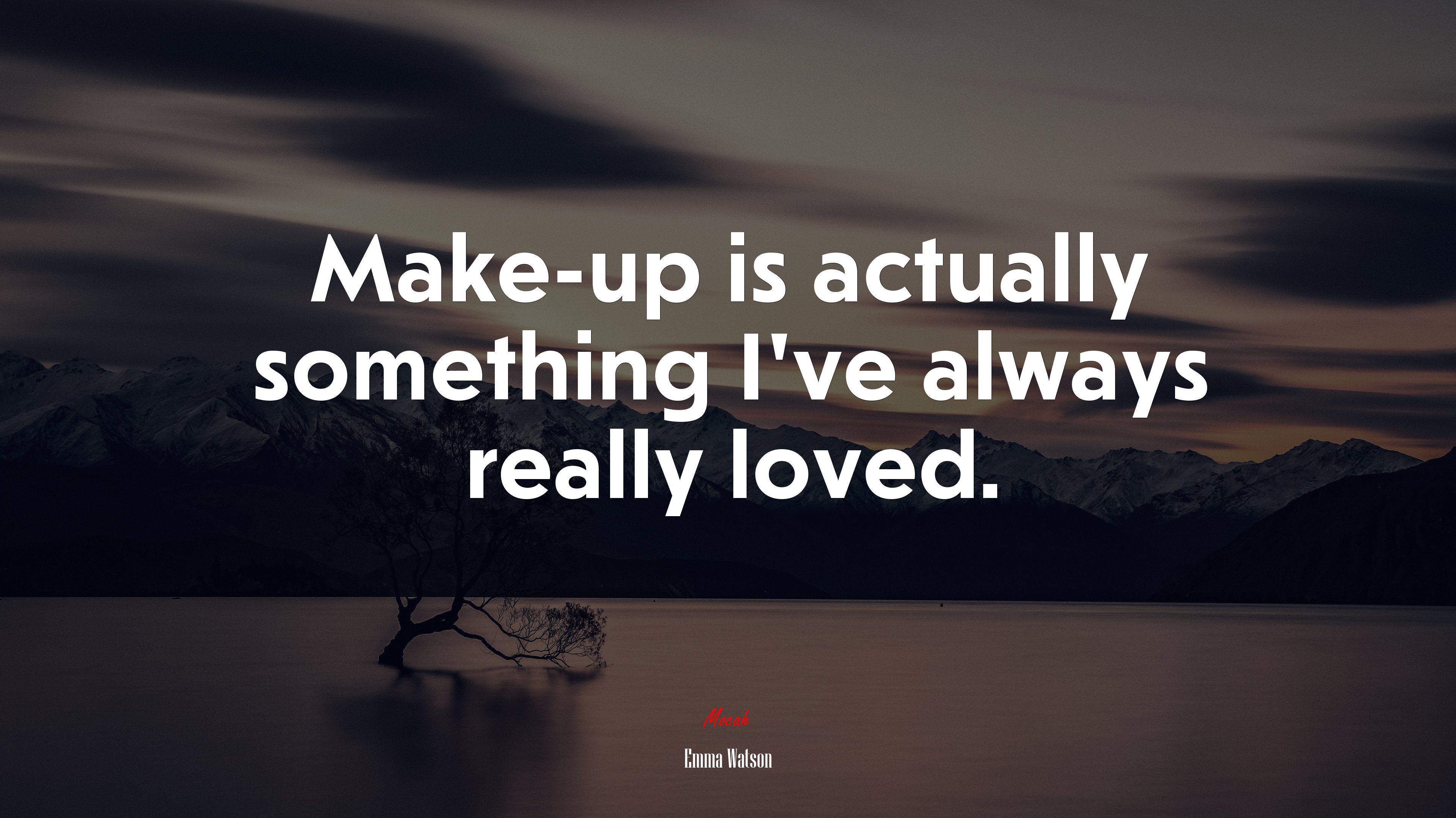 Make-up is actually something I’ve always really loved. | Emma Watson quote HD Wallpaper