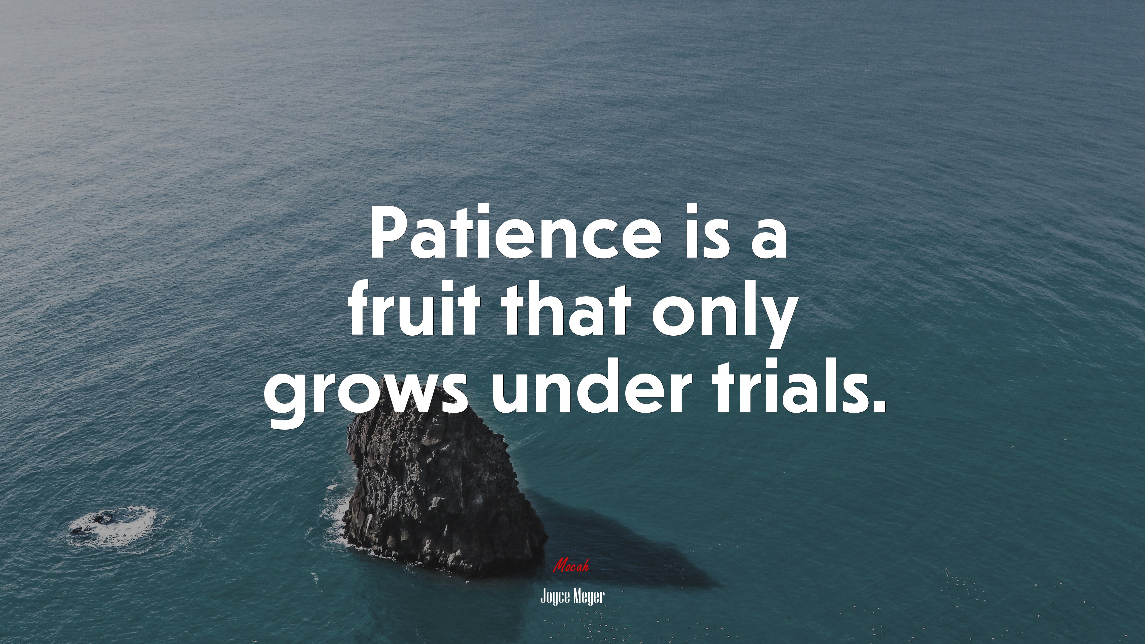 Patience is a fruit that only grows under trials. | Joyce Meyer quote HD Wallpaper