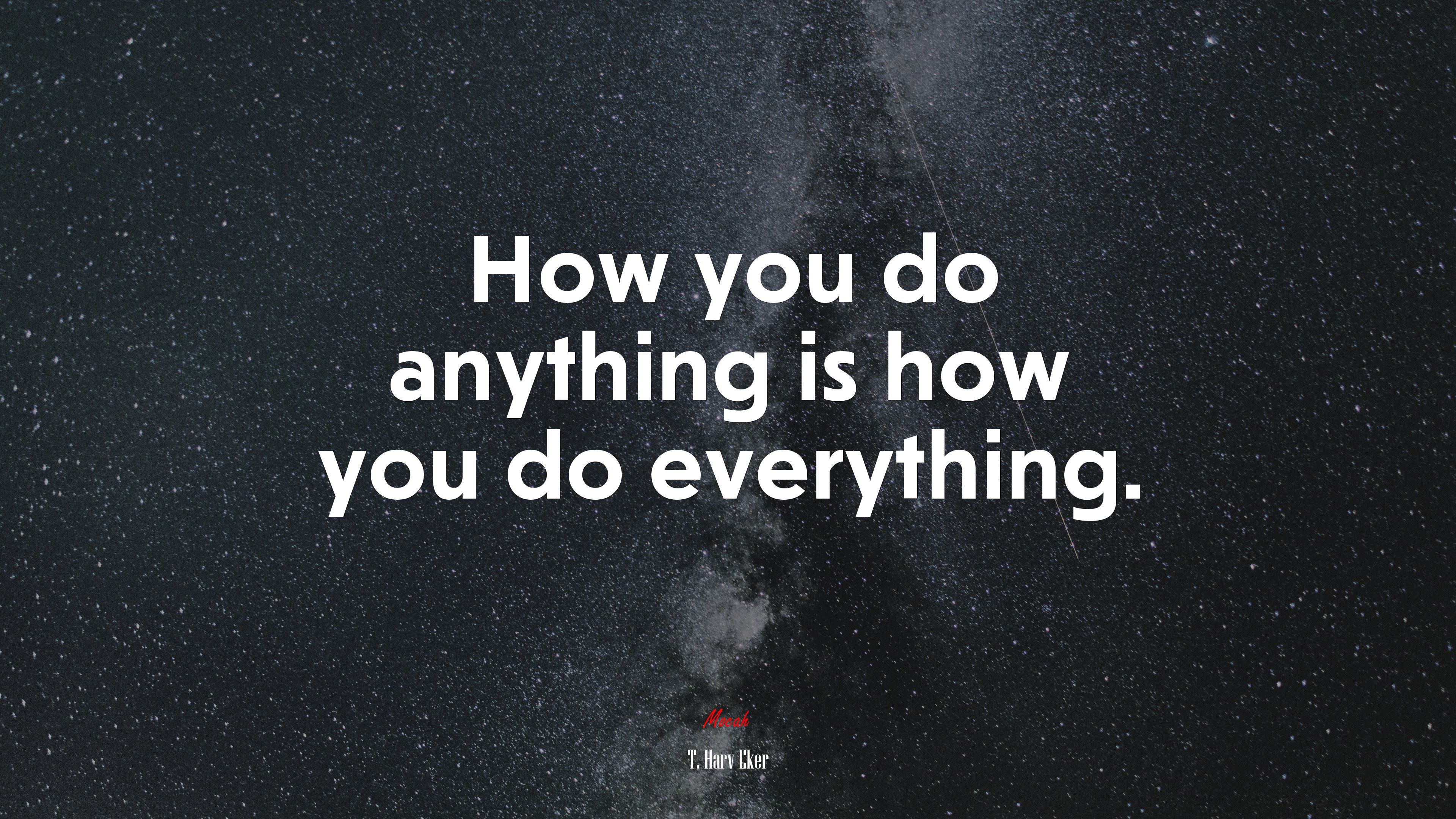 Inspirational Quote by T. Harv Eker on Consistency HD Wallpaper