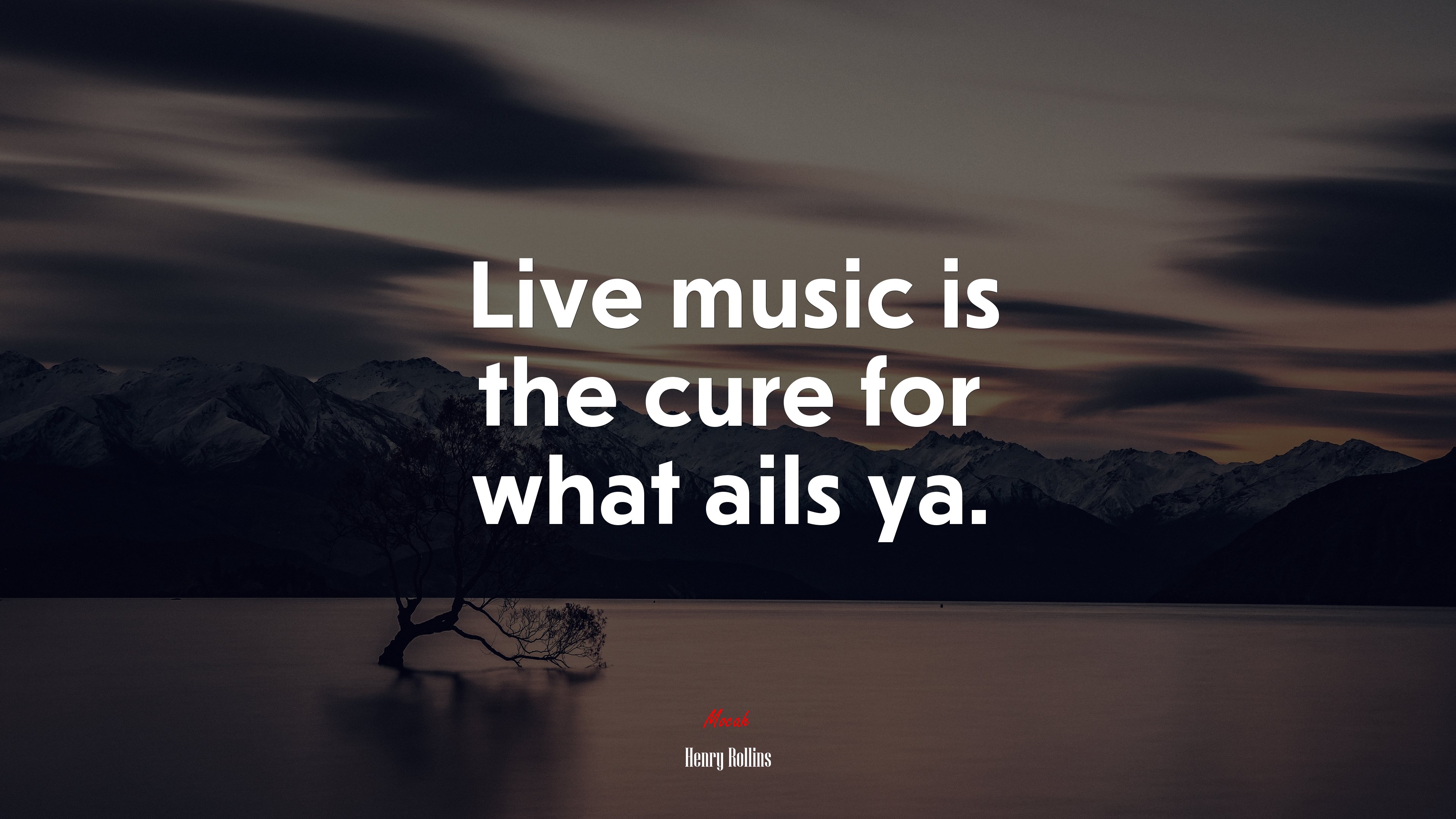 Live music is the cure for what ails ya. | Henry Rollins quote HD Wallpaper