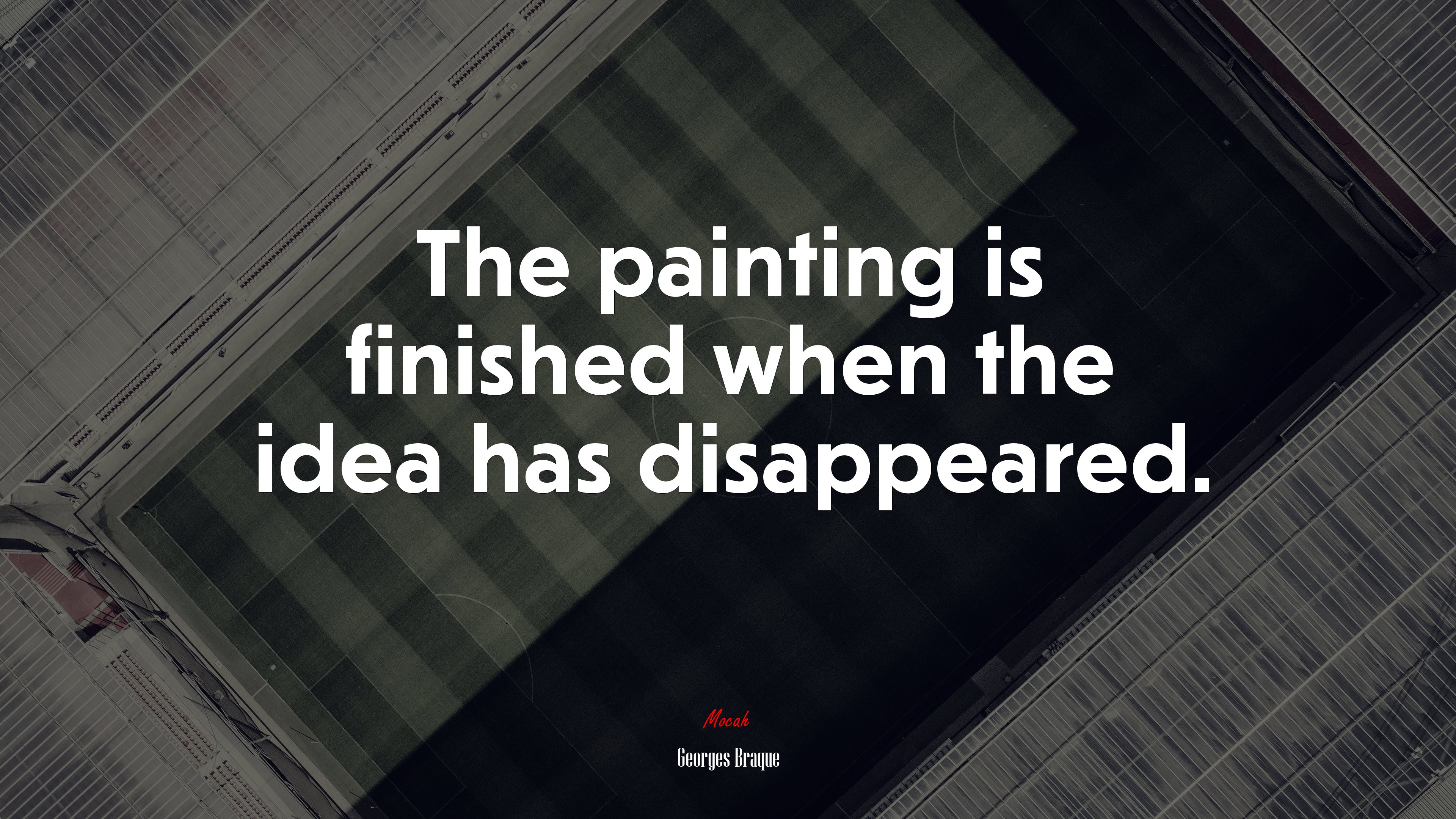 The painting is finished when the idea has disappeared. | Georges Braque quote HD Wallpaper