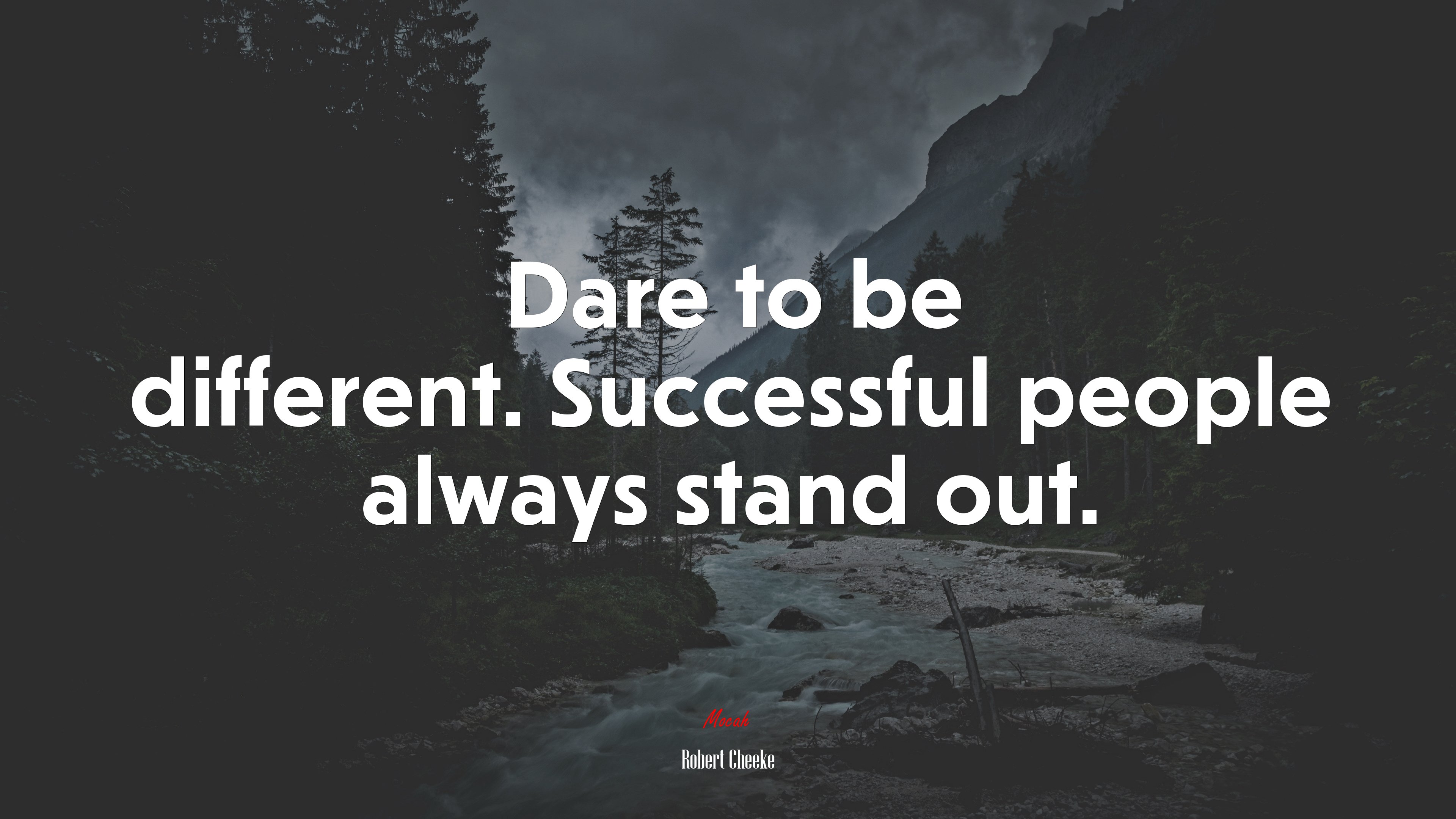 Dare to be different. Successful people always stand out. | Robert Cheeke quote HD Wallpaper