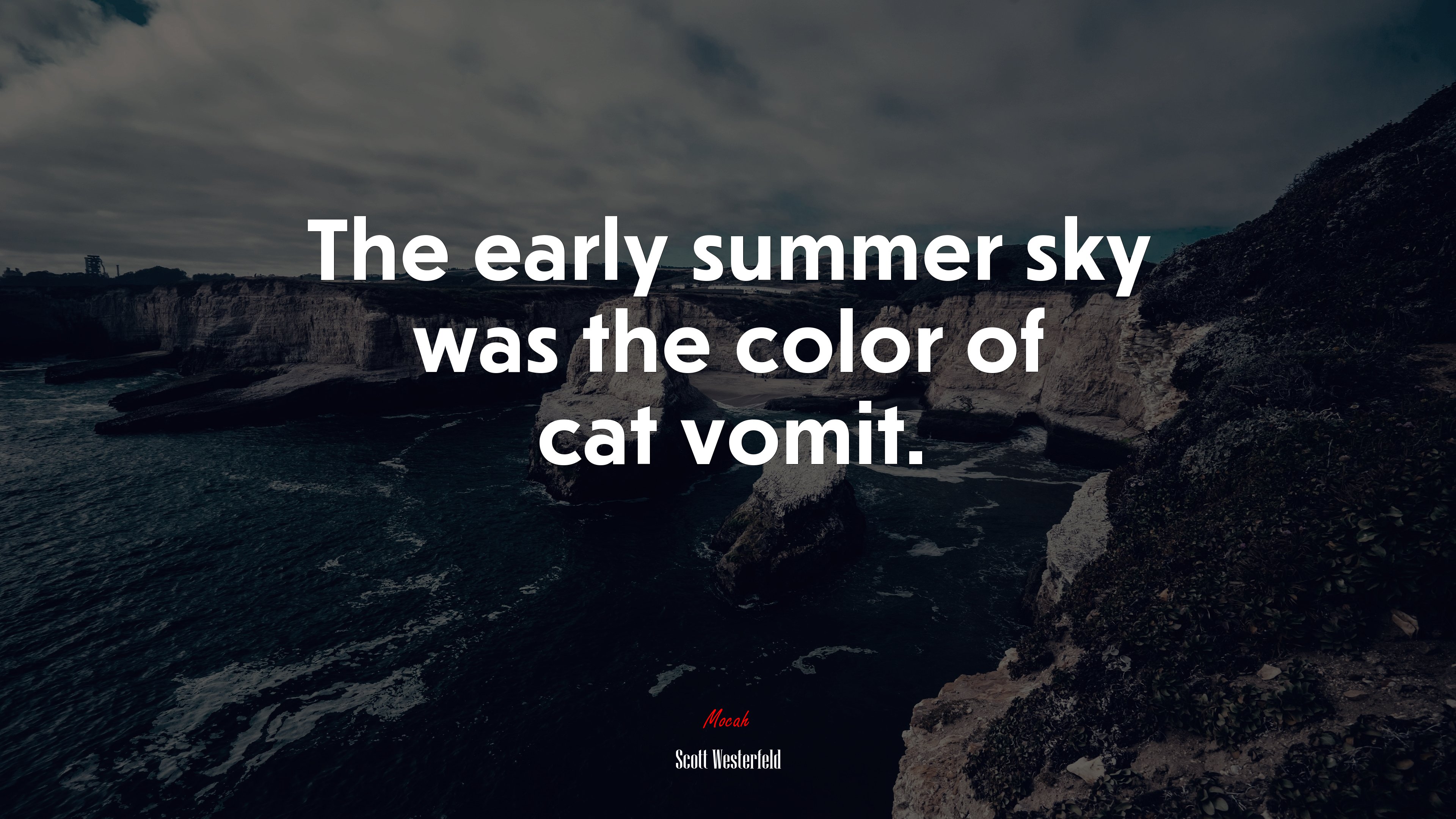 Scott Westerfeld Quote on Early Summer Sky HD Wallpaper