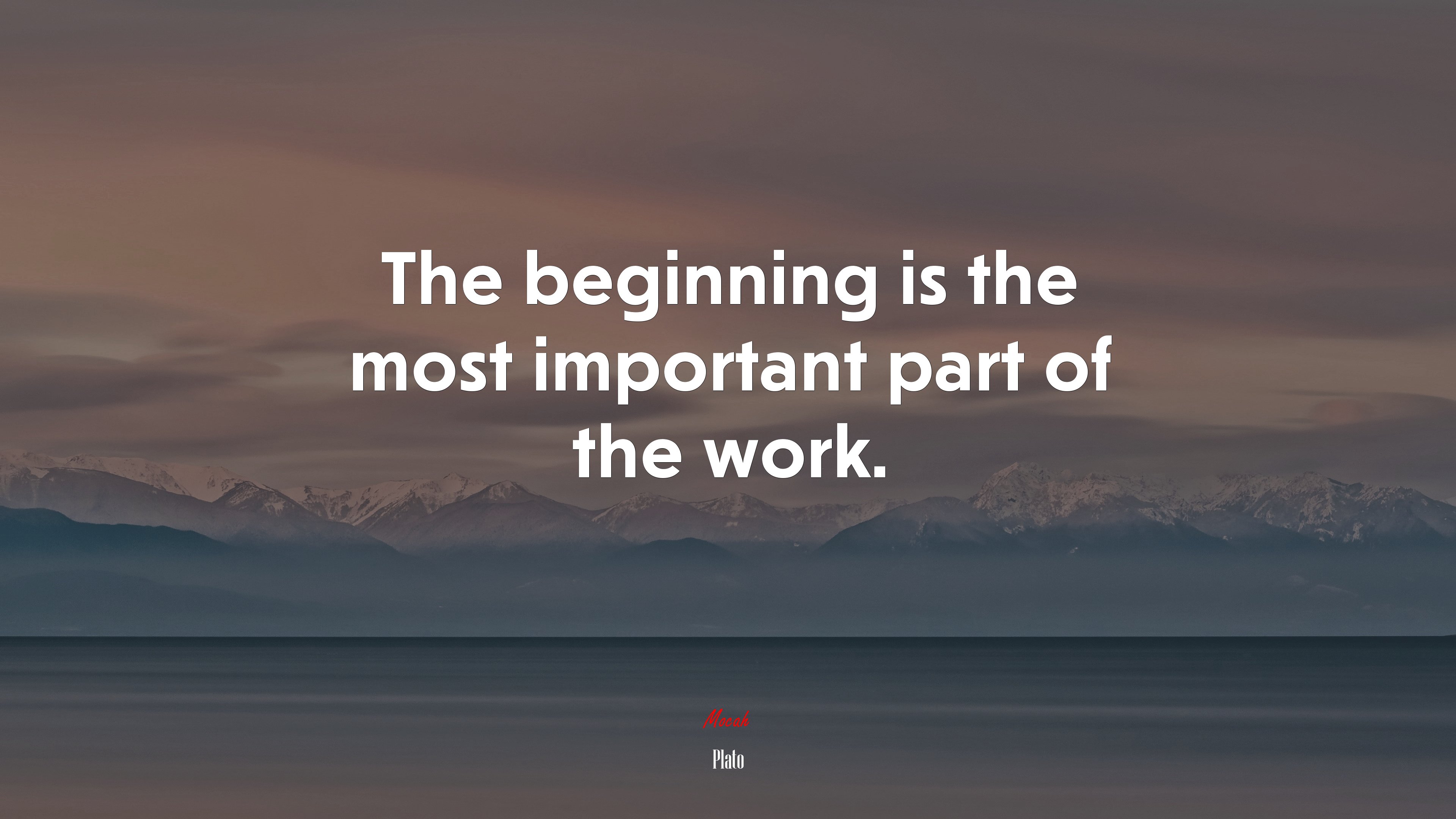 The beginning is the most important part of the work. | Plato quote HD Wallpaper