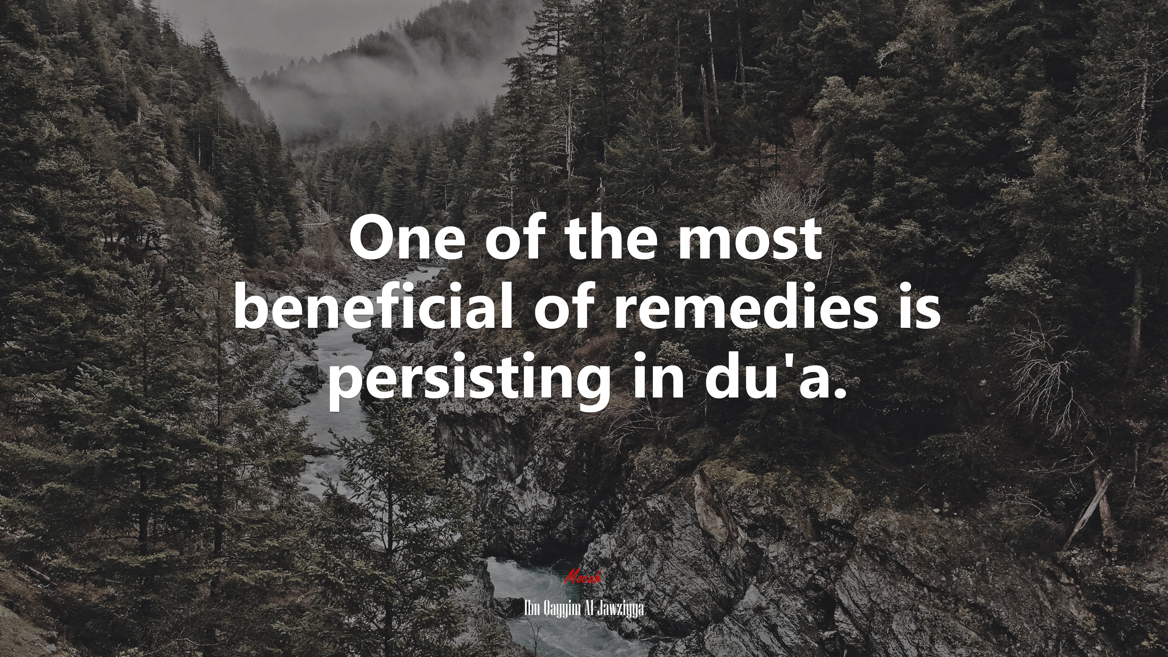 One of the most beneficial of remedies is persisting in du’a. | Ibn Qayyim Al-Jawziyya quote HD Wallpaper