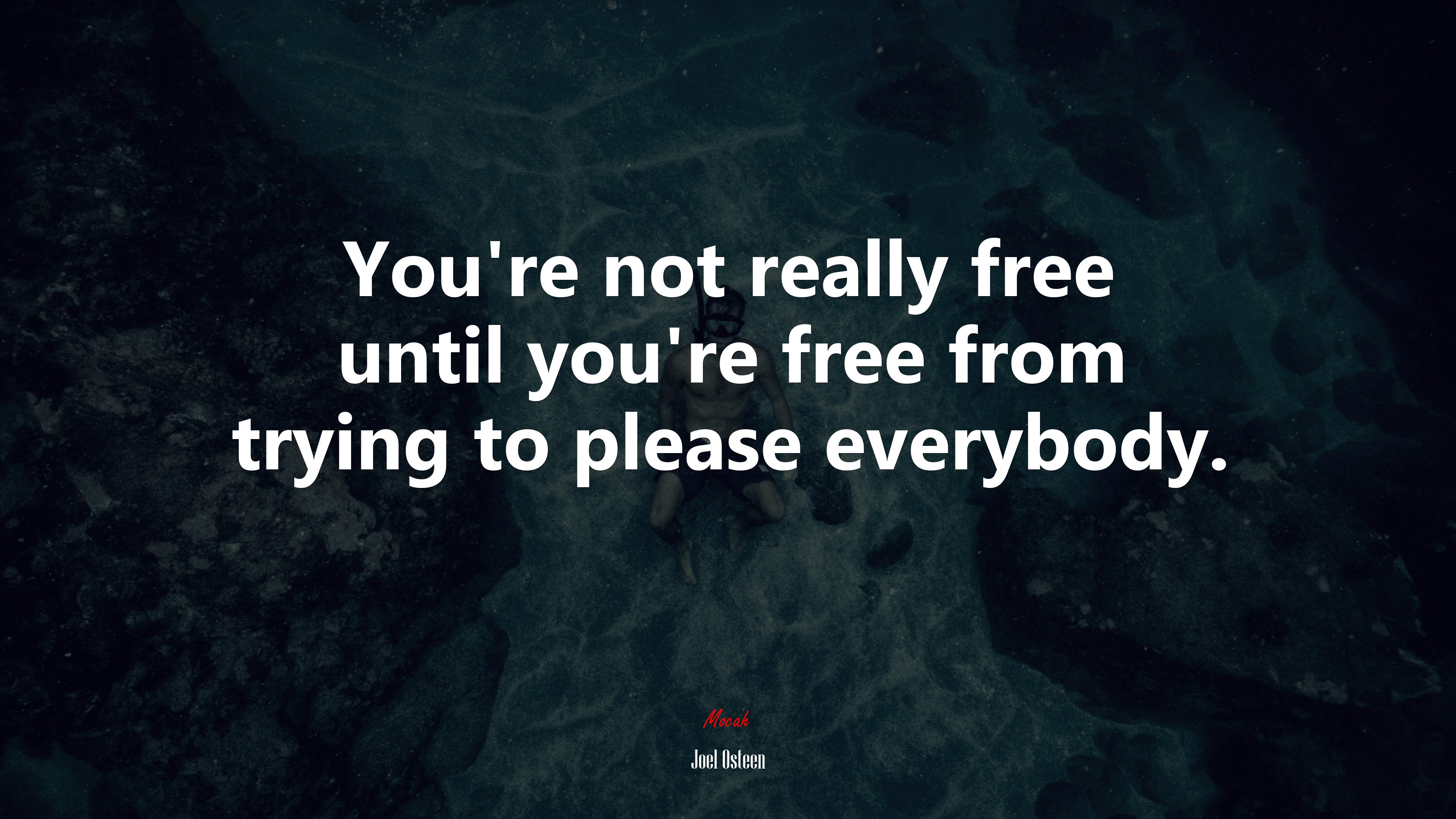 You’re not really free until you’re free from trying to please everybody. | Joel Osteen quote HD Wallpaper