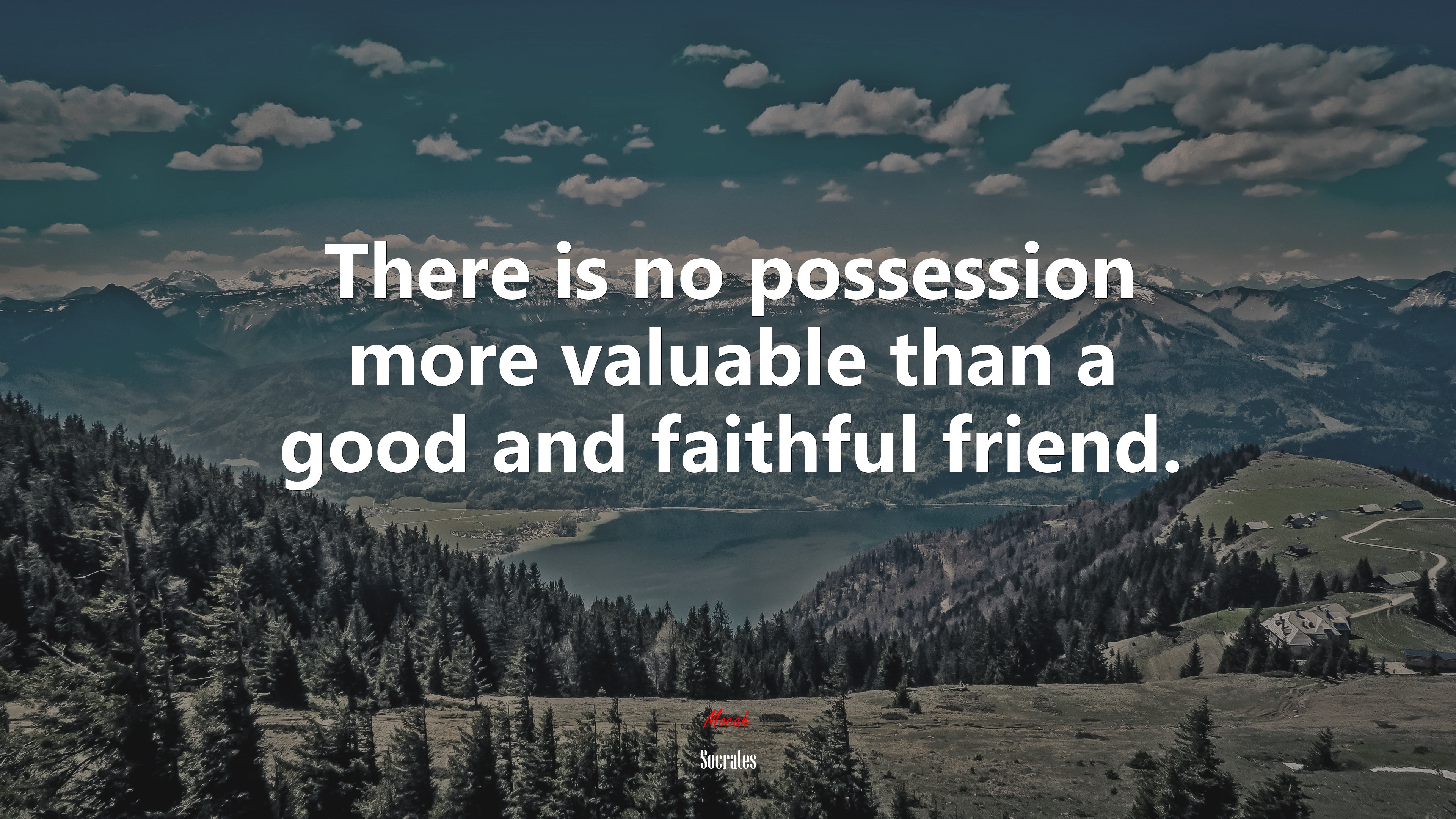There is no possession more valuable than a good and faithful friend. | Socrates quote HD Wallpaper
