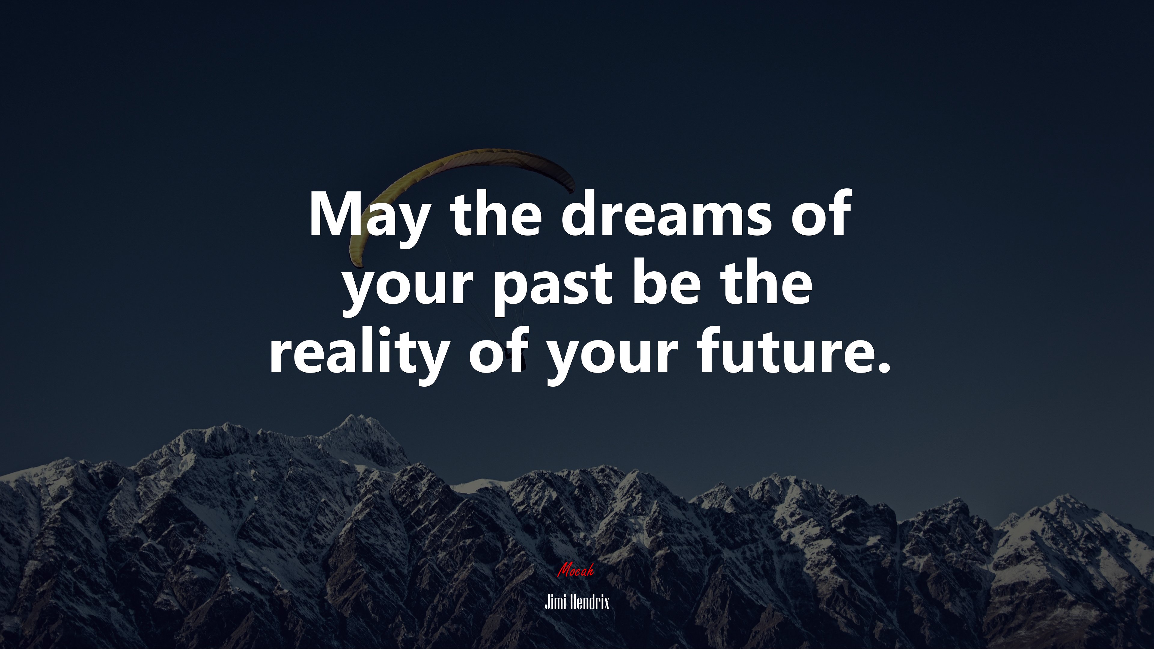 May the dreams of your past be the reality of your future. | Jimi Hendrix quote HD Wallpaper
