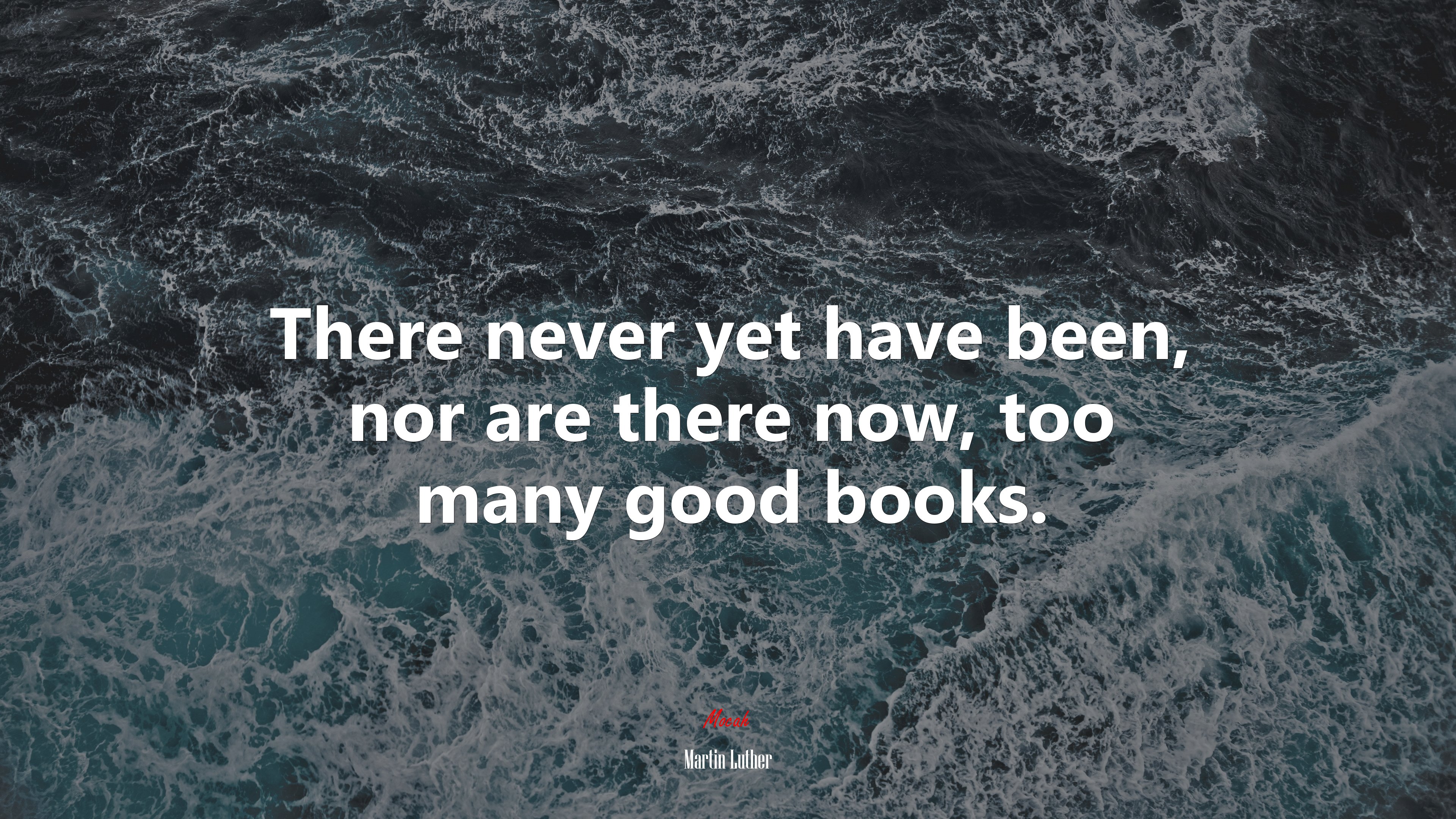 There never yet have been, nor are there now, too many good books. | Martin Luther quote HD Wallpaper
