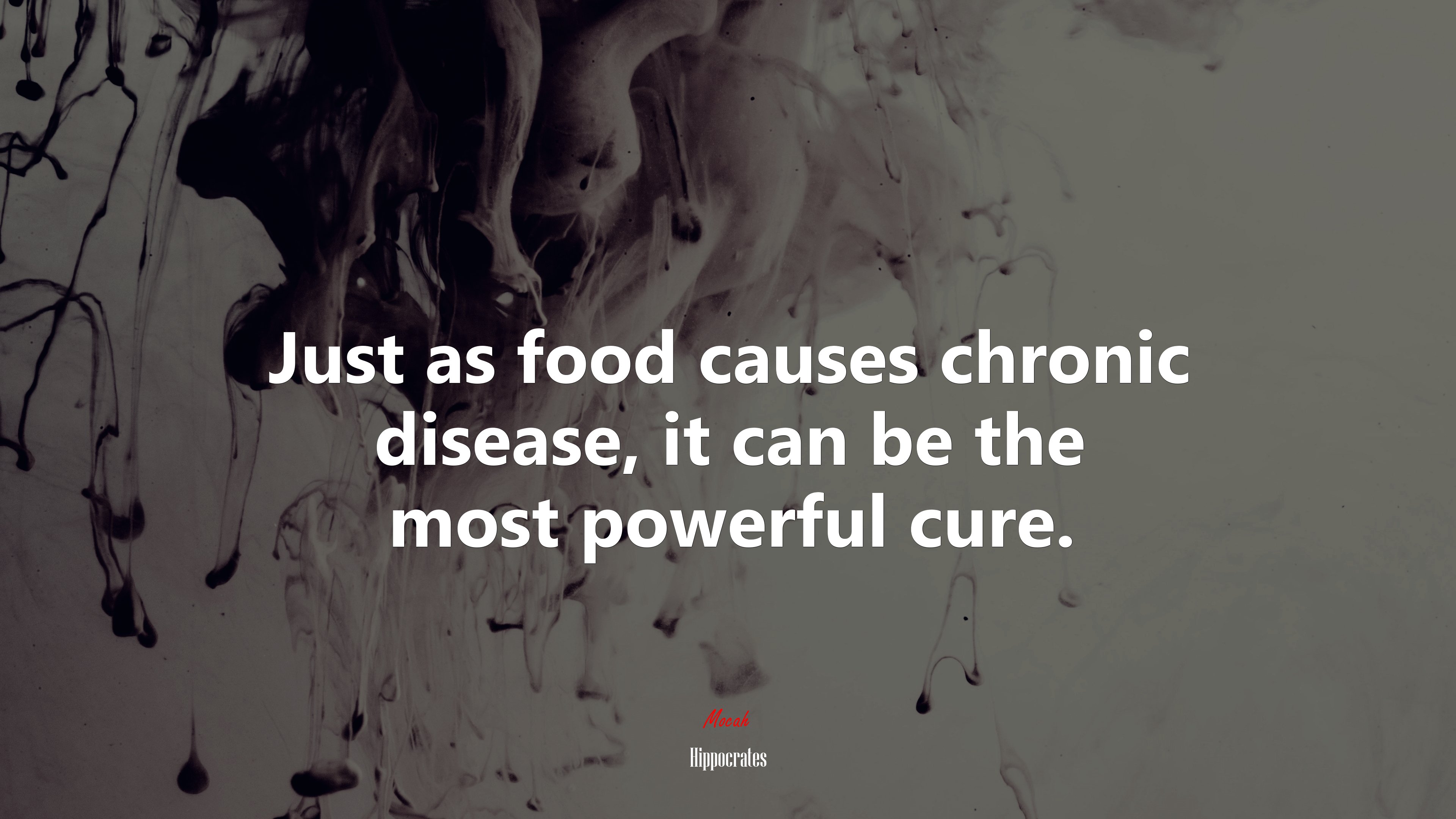 Just as food causes chronic disease, it can be the most powerful cure. | Hippocrates quote HD Wallpaper