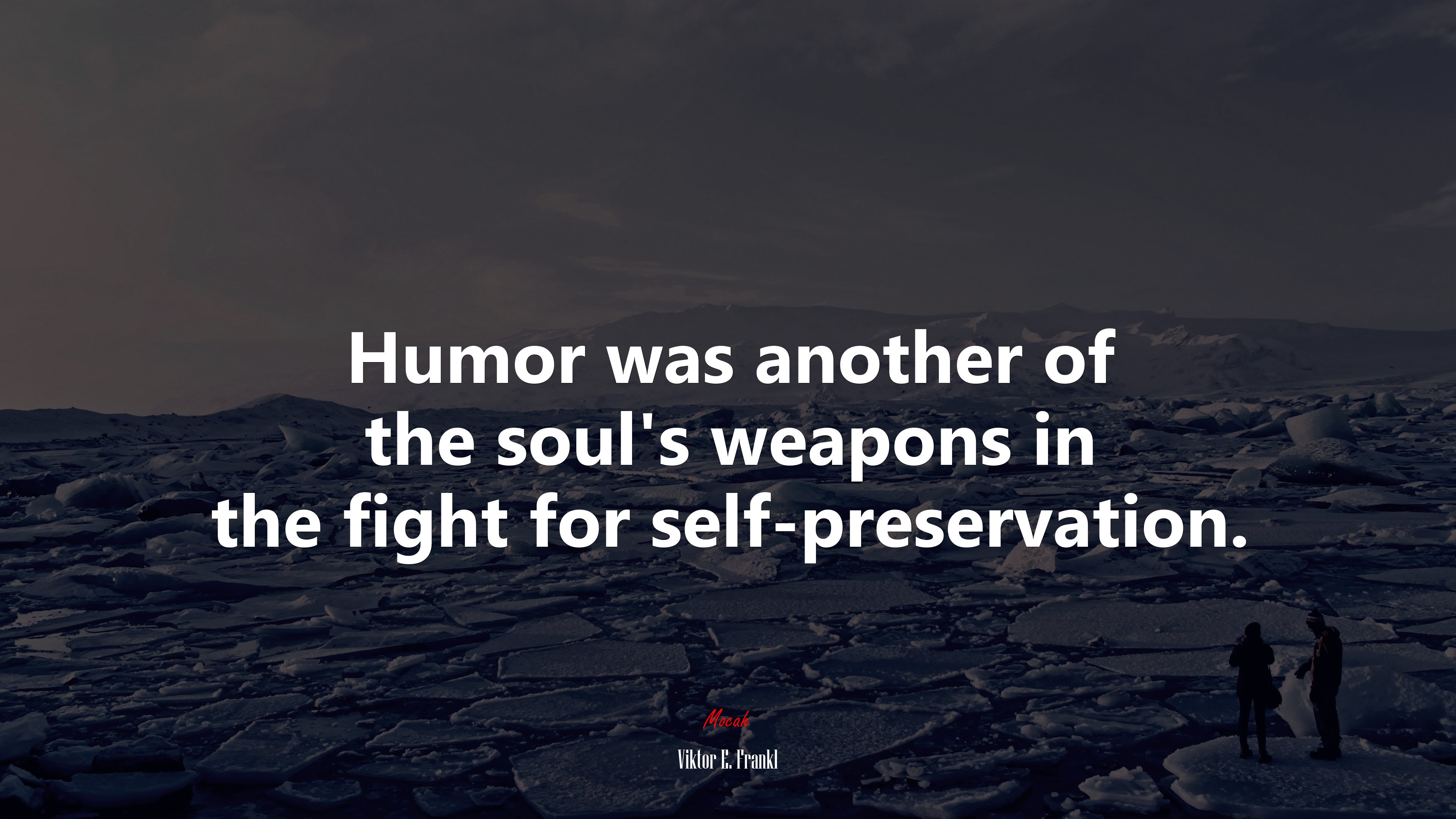 Humor was another of the soul’s weapons in the fight for self-preservation. | Viktor E. Frankl quote HD Wallpaper