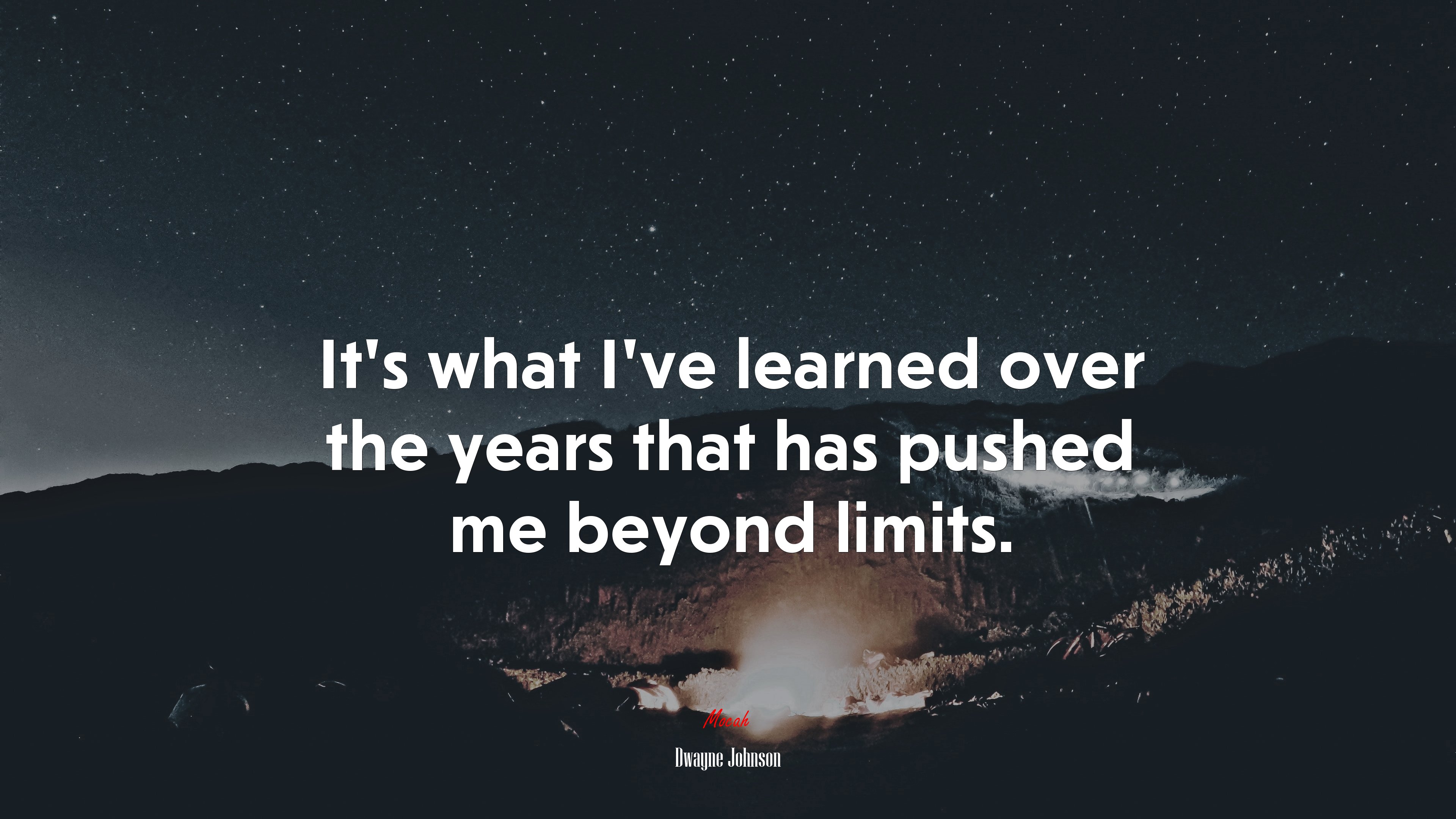 It’s what I’ve learned over the years that has pushed me beyond limits. | Dwayne Johnson quote HD Wallpaper