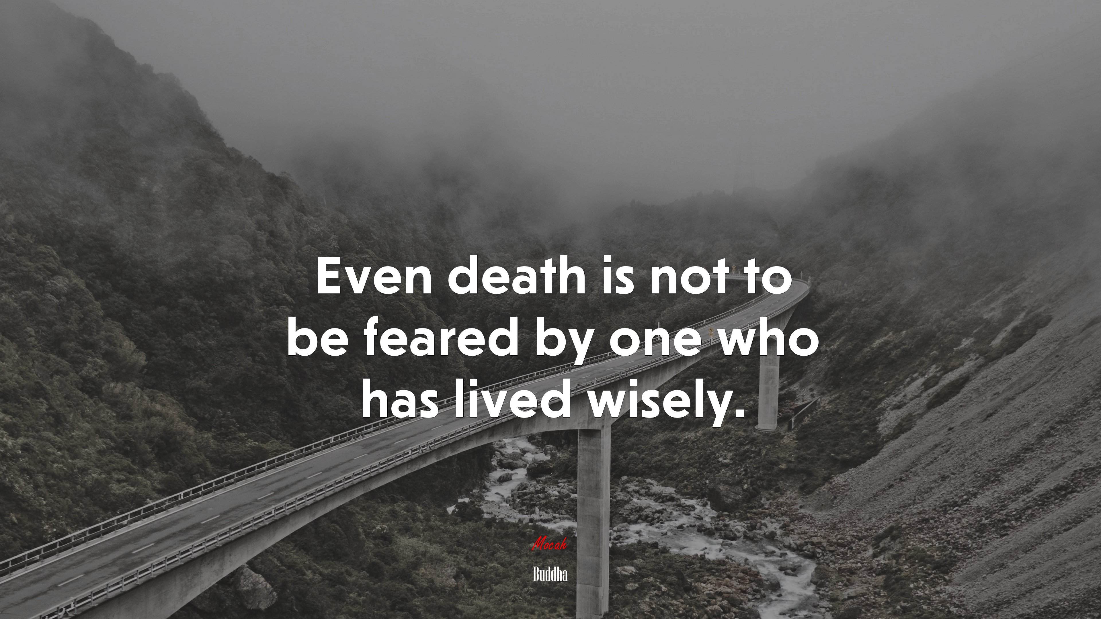 Even death is not to be feared by one who has lived wisely. | Buddha quote HD Wallpaper