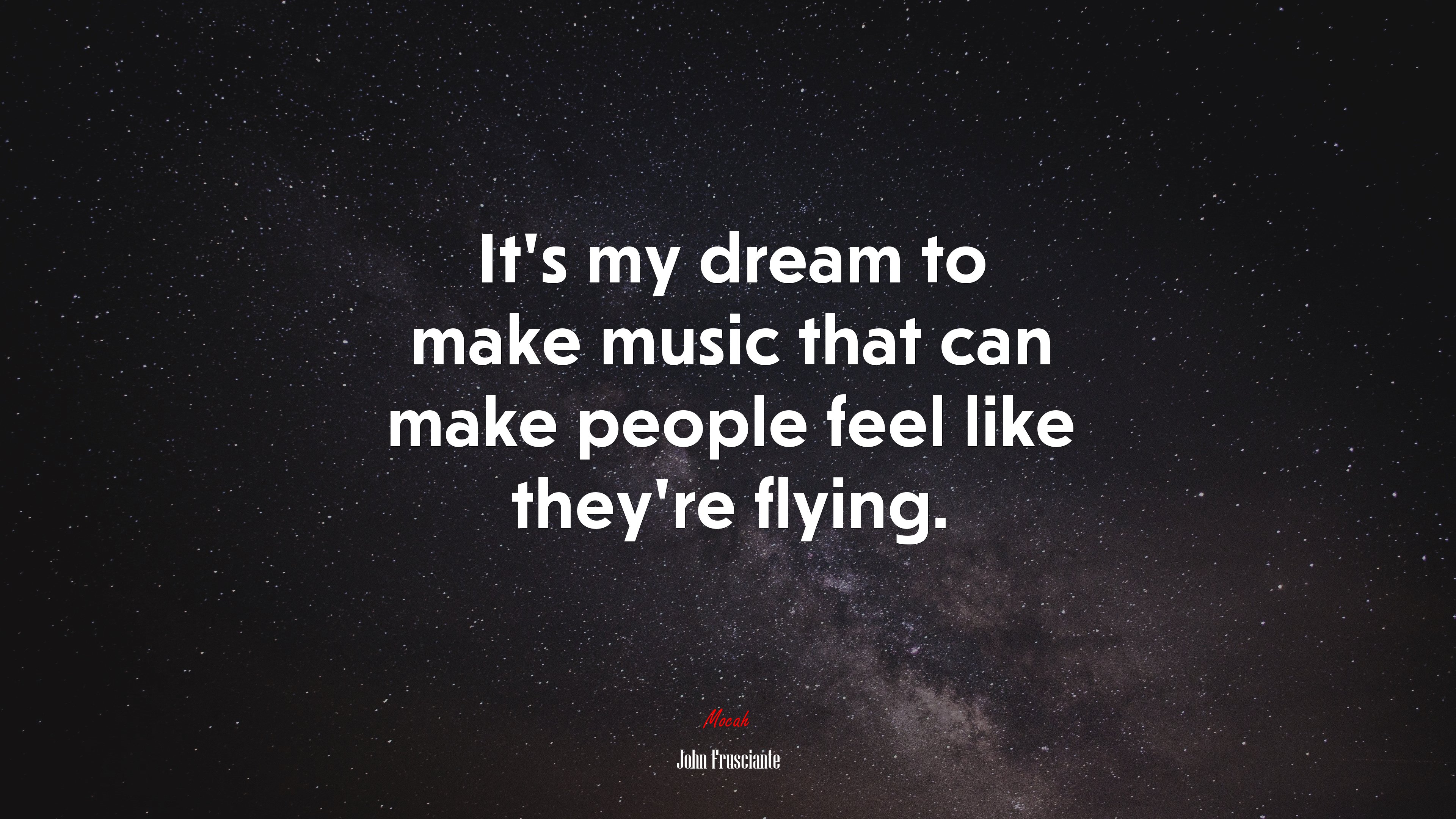 It’s my dream to make music that can make people feel like they’re flying. | John Frusciante quote HD Wallpaper