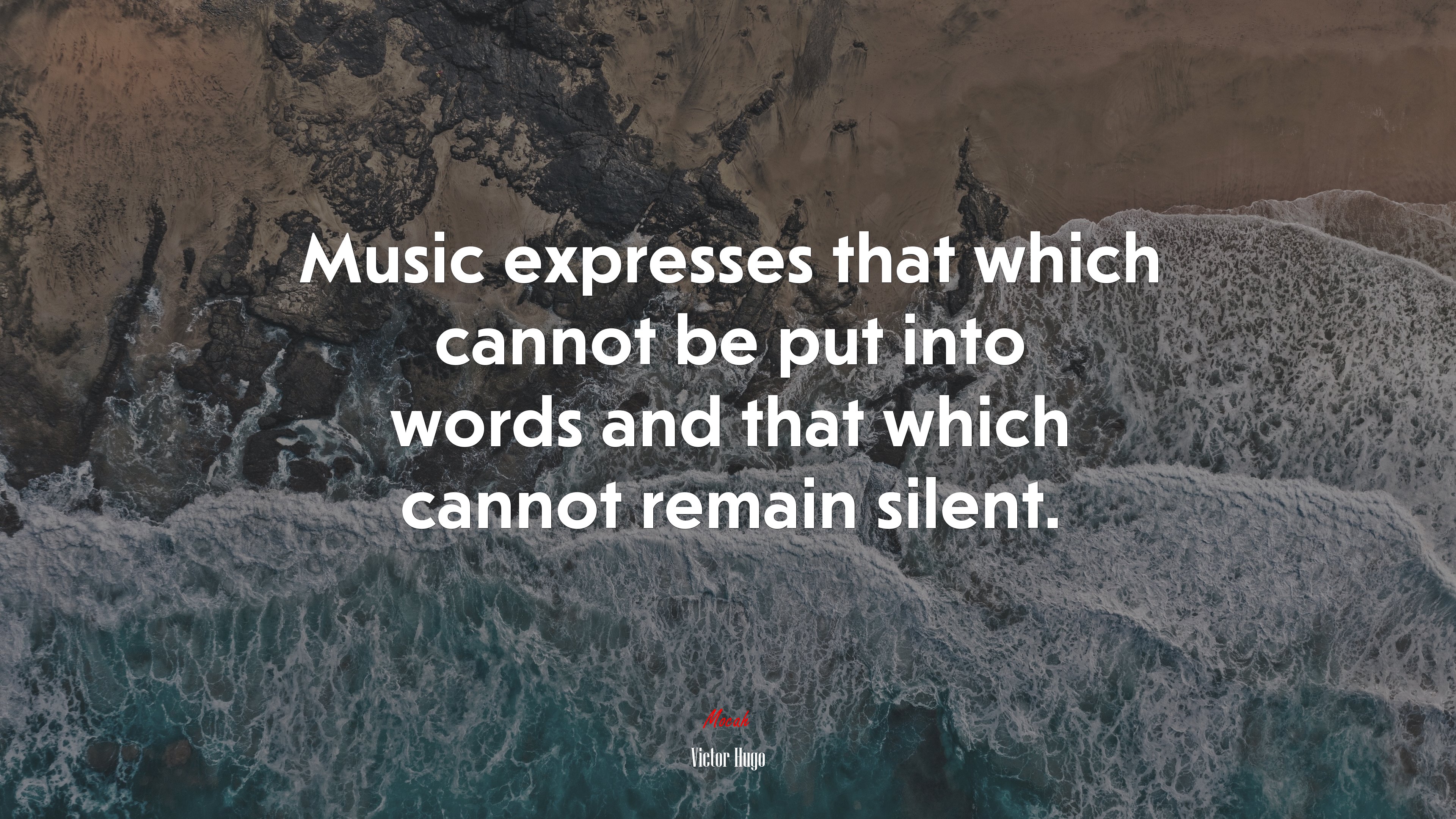 Music expresses that which cannot be put into words and that which cannot remain silent. | Victor Hugo quote HD Wallpaper