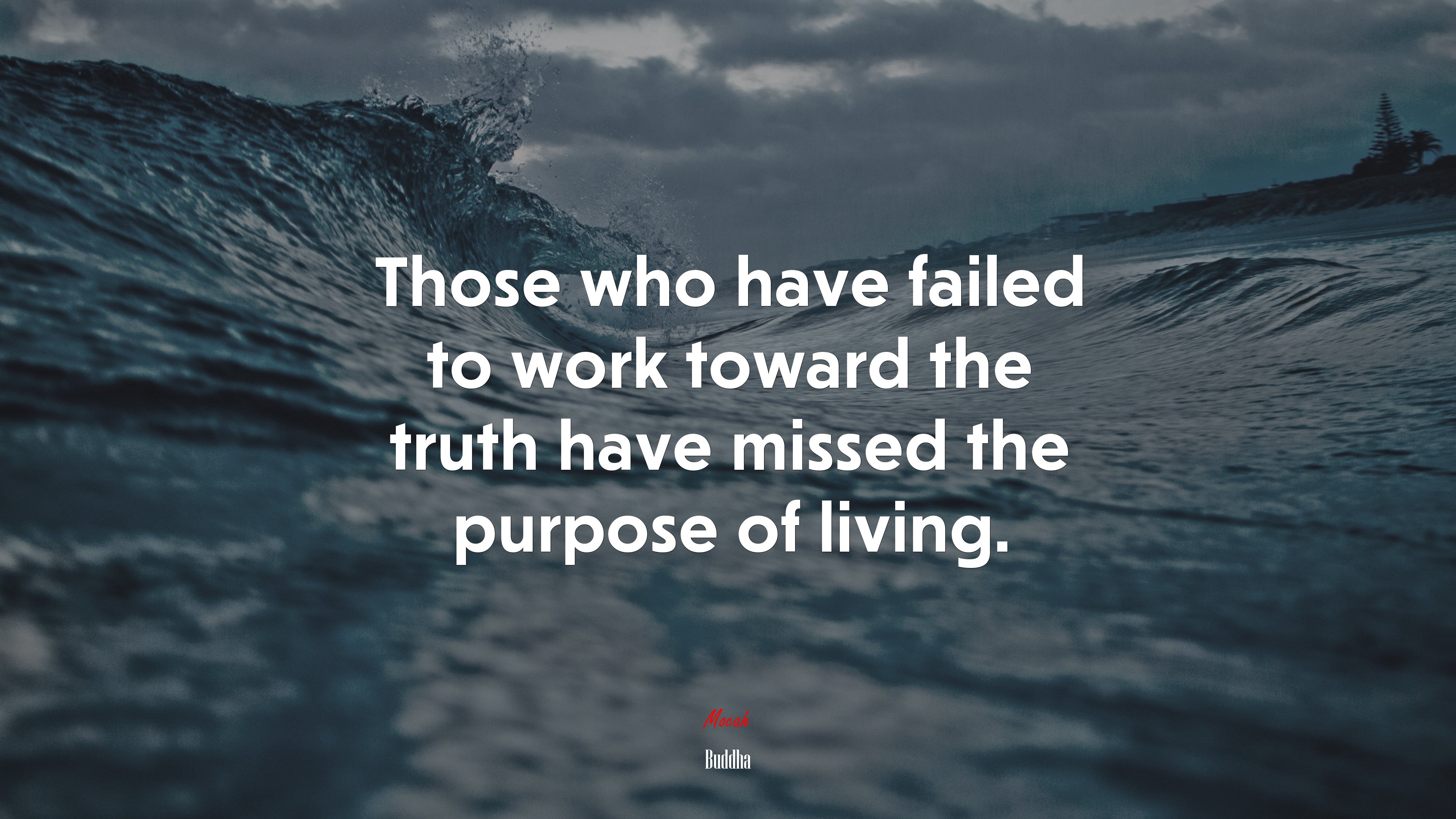 Those who have failed to work toward the truth have missed the purpose of living. | Buddha quote HD Wallpaper