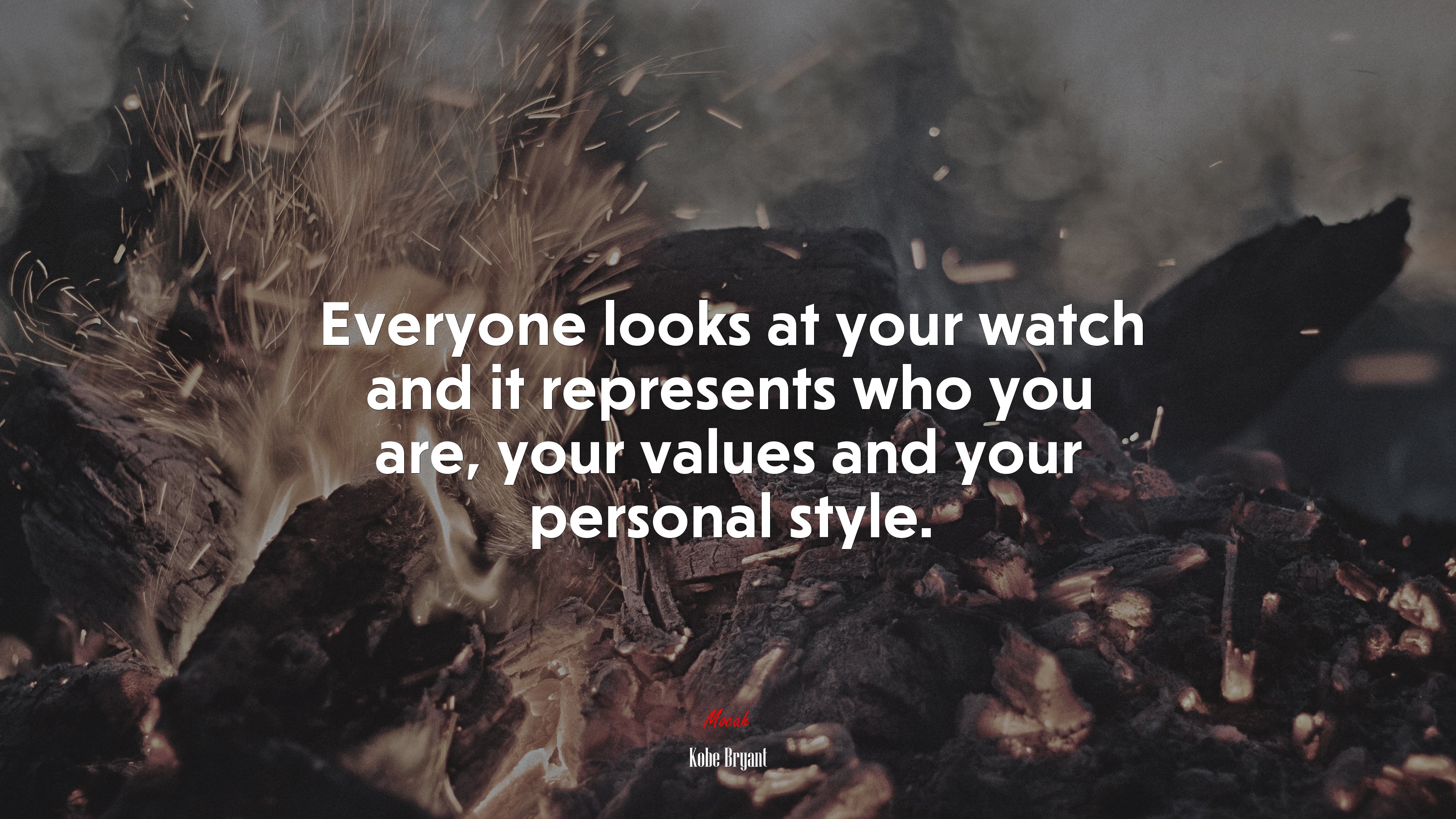 Everyone looks at your watch and it represents who you are, your values and your personal style. | Kobe Bryant quote HD Wallpaper