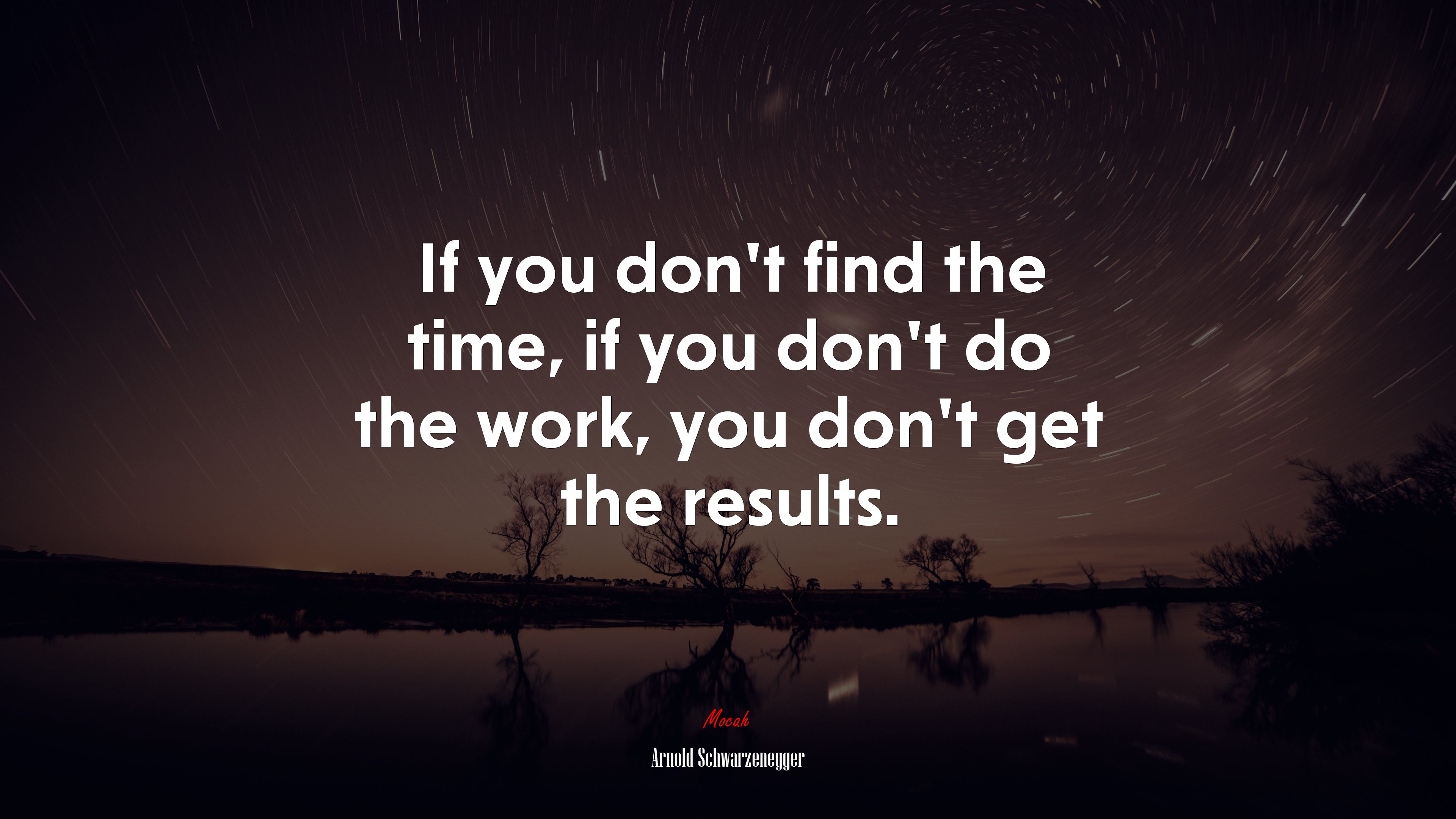 If you don’t find the time, if you don’t do the work, you don’t get the results. | Arnold Schwarzenegger quote HD Wallpaper