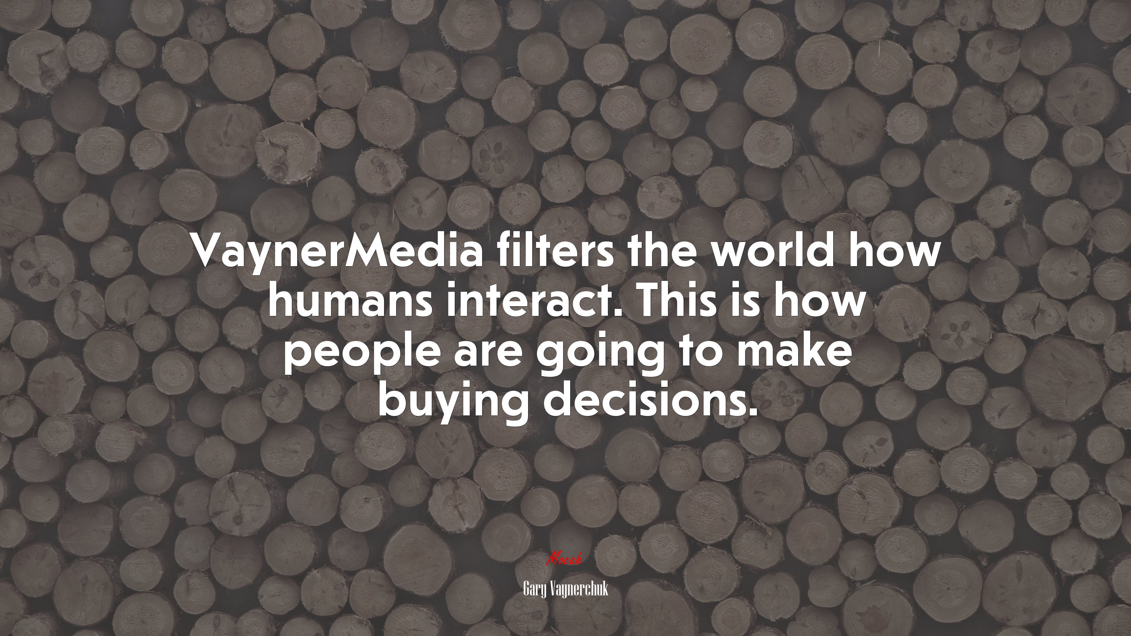 VaynerMedia filters the world how humans interact. This is how people are going to make buying decisions. | Gary Vaynerchuk quote HD Wallpaper