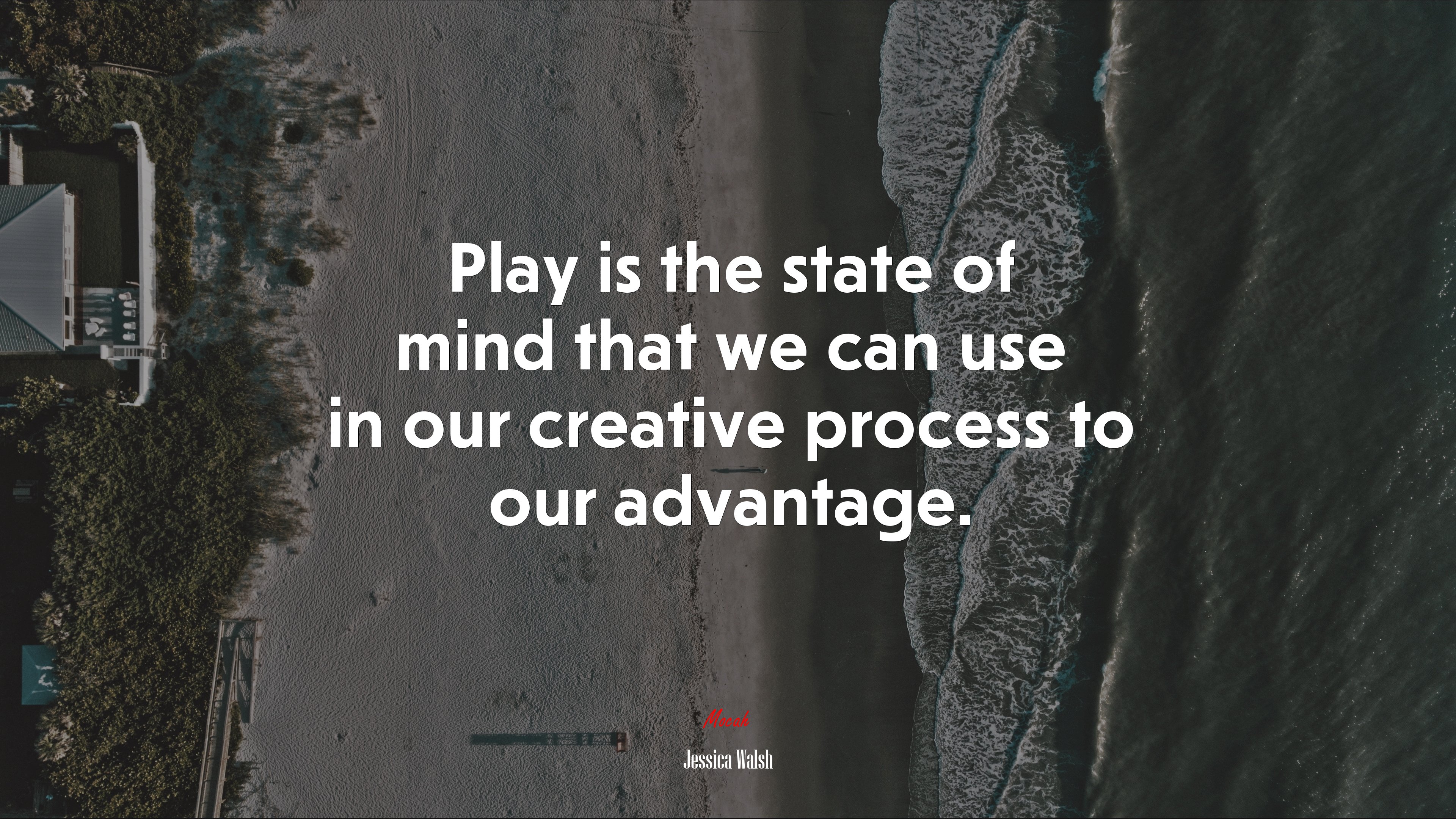Play is the state of mind that we can use in our creative process to our advantage. | Jessica Walsh quote HD Wallpaper