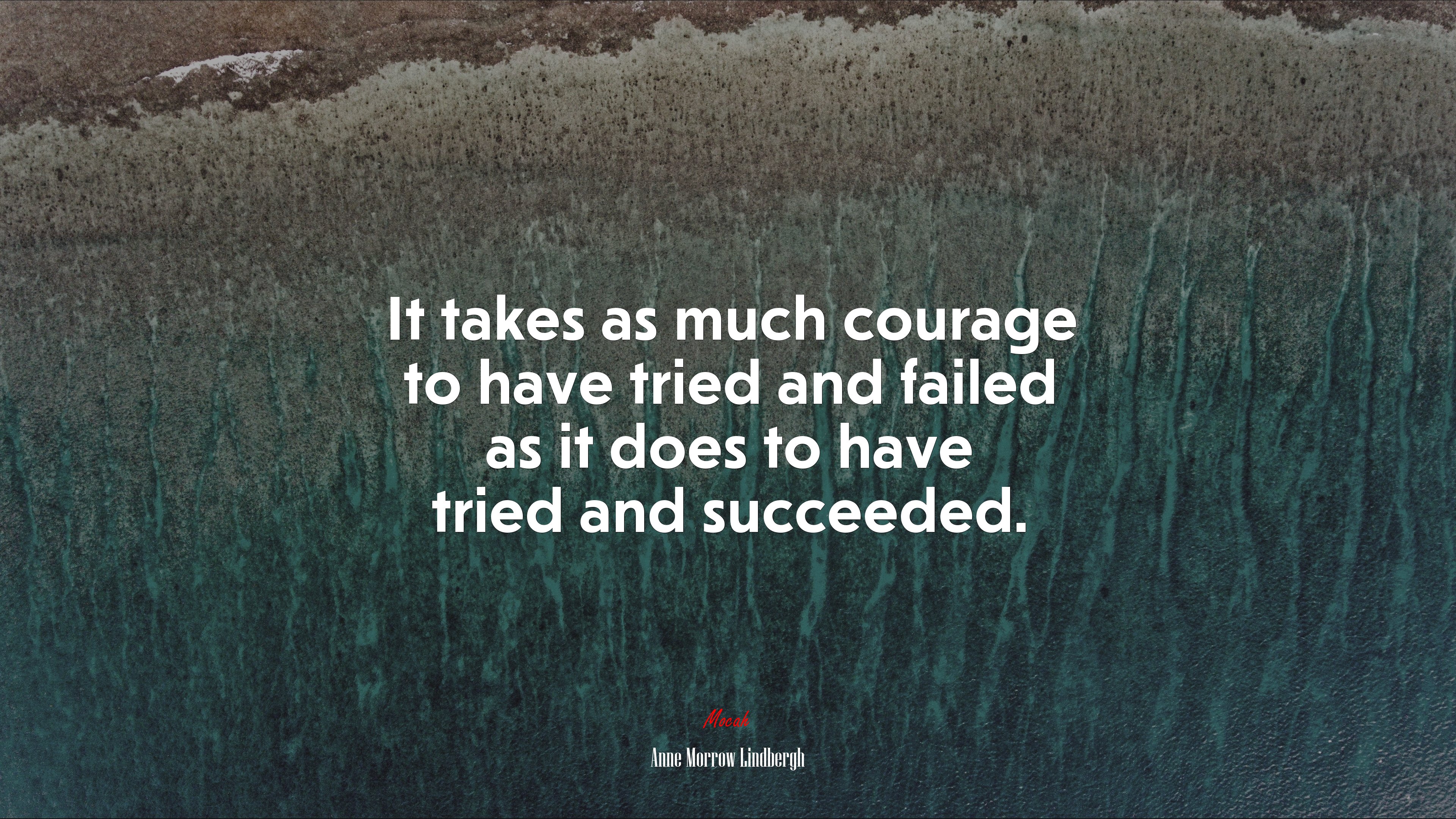 It takes as much courage to have tried and failed as it does to have tried and succeeded. | Anne Morrow Lindbergh quote HD Wallpaper