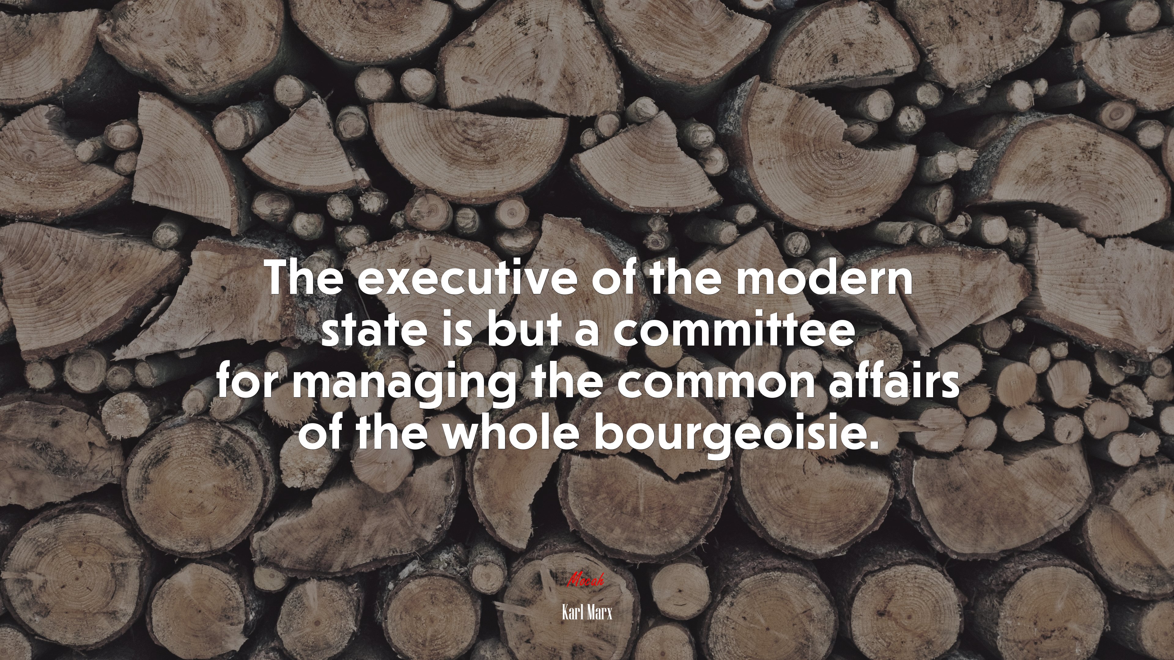 The executive of the modern state is but a committee for managing the common affairs of the whole bourgeoisie. | Karl Marx quote HD Wallpaper