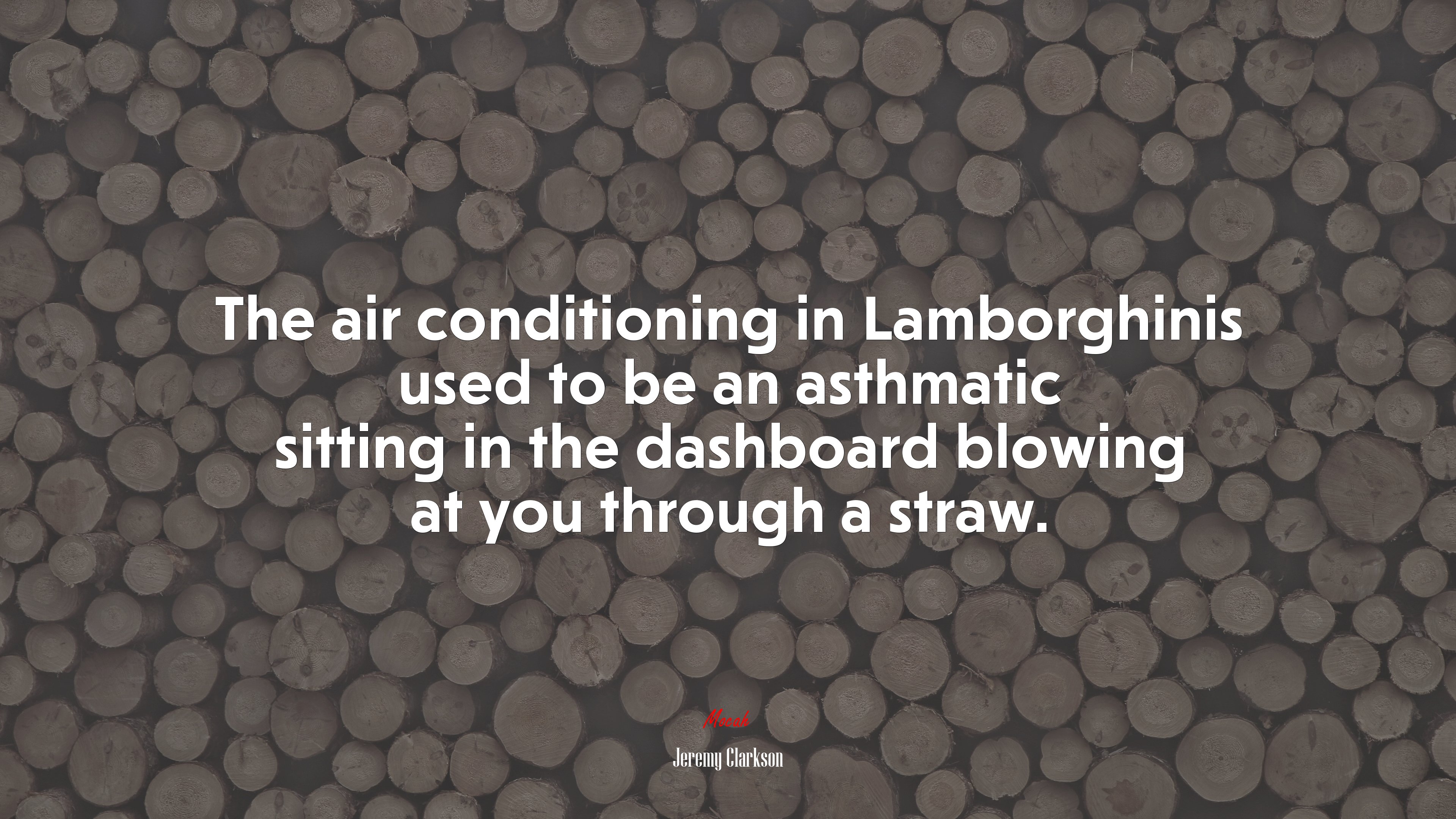The air conditioning in Lamborghinis used to be an asthmatic sitting in the dashboard blowing at you through a straw. | Jeremy Clarkson quote HD Wallpaper