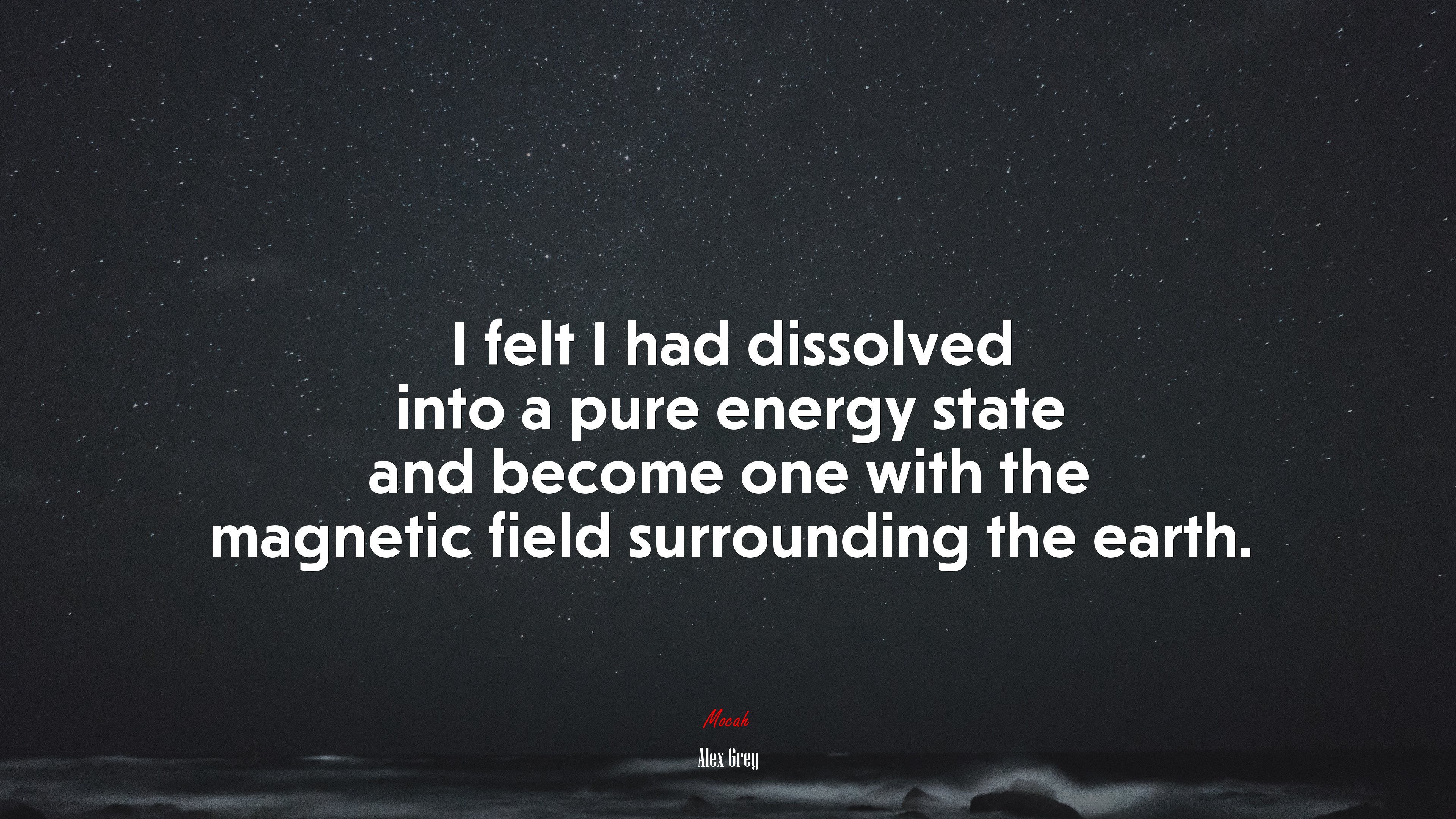 I felt I had dissolved into a pure energy state and become one with the magnetic field surrounding the earth. | Alex Grey quote HD Wallpaper
