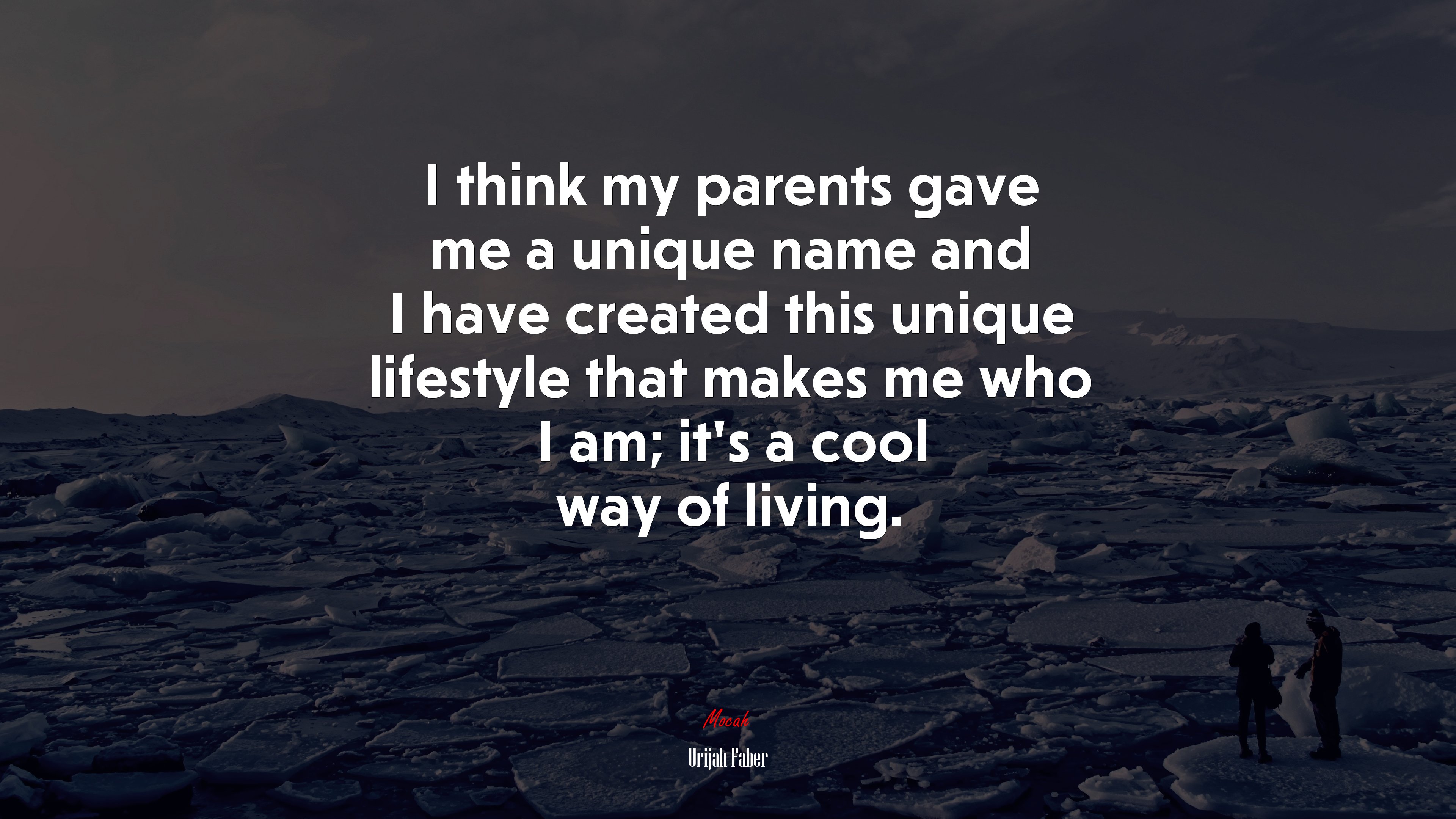 I think my parents gave me a unique name and I have created this unique lifestyle that makes me who I am; it’s a cool way of living. | Urijah Faber quote HD Wallpaper