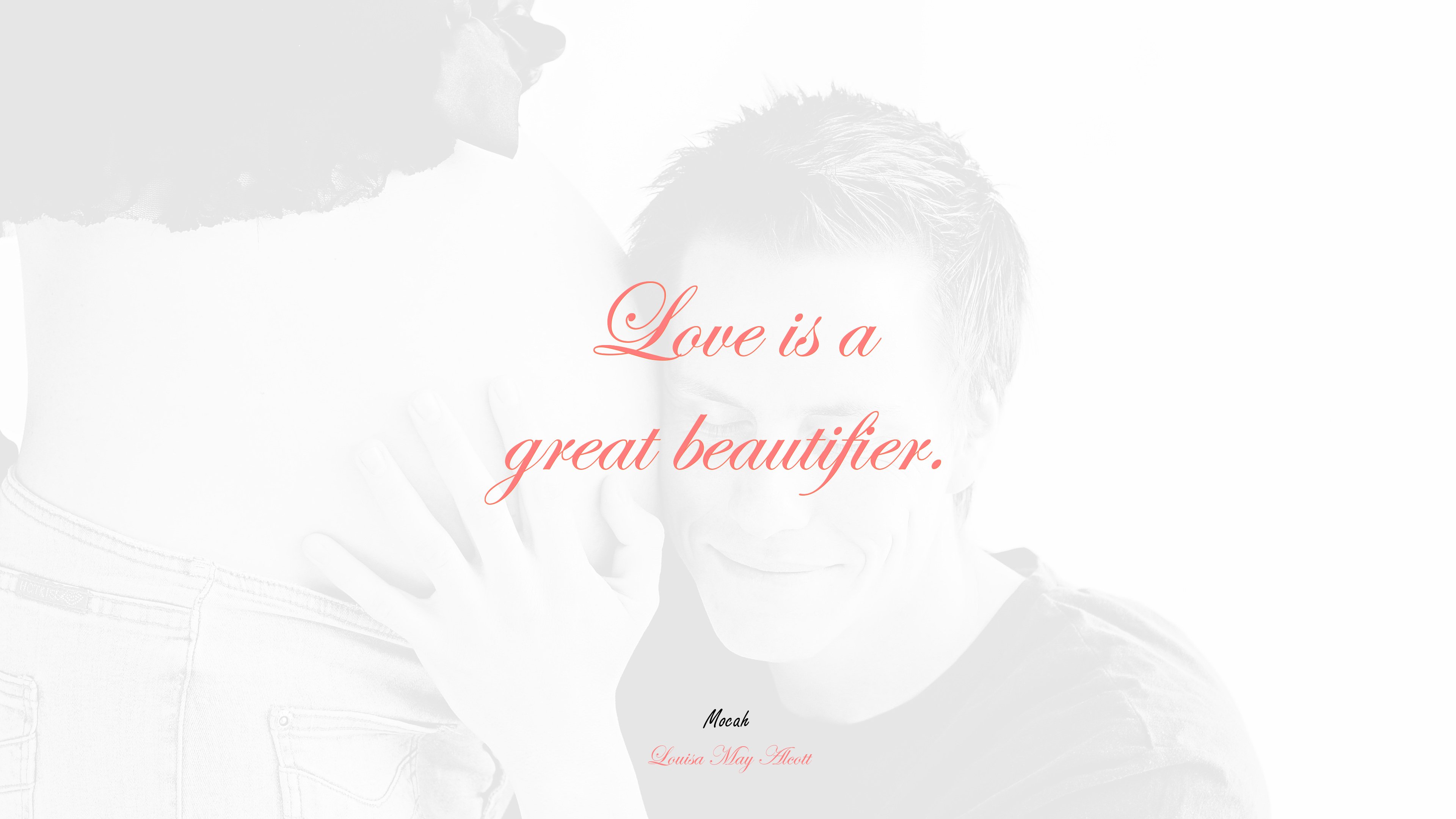 inspirational love quotes, Louisa May Alcott quote HD Wallpaper
