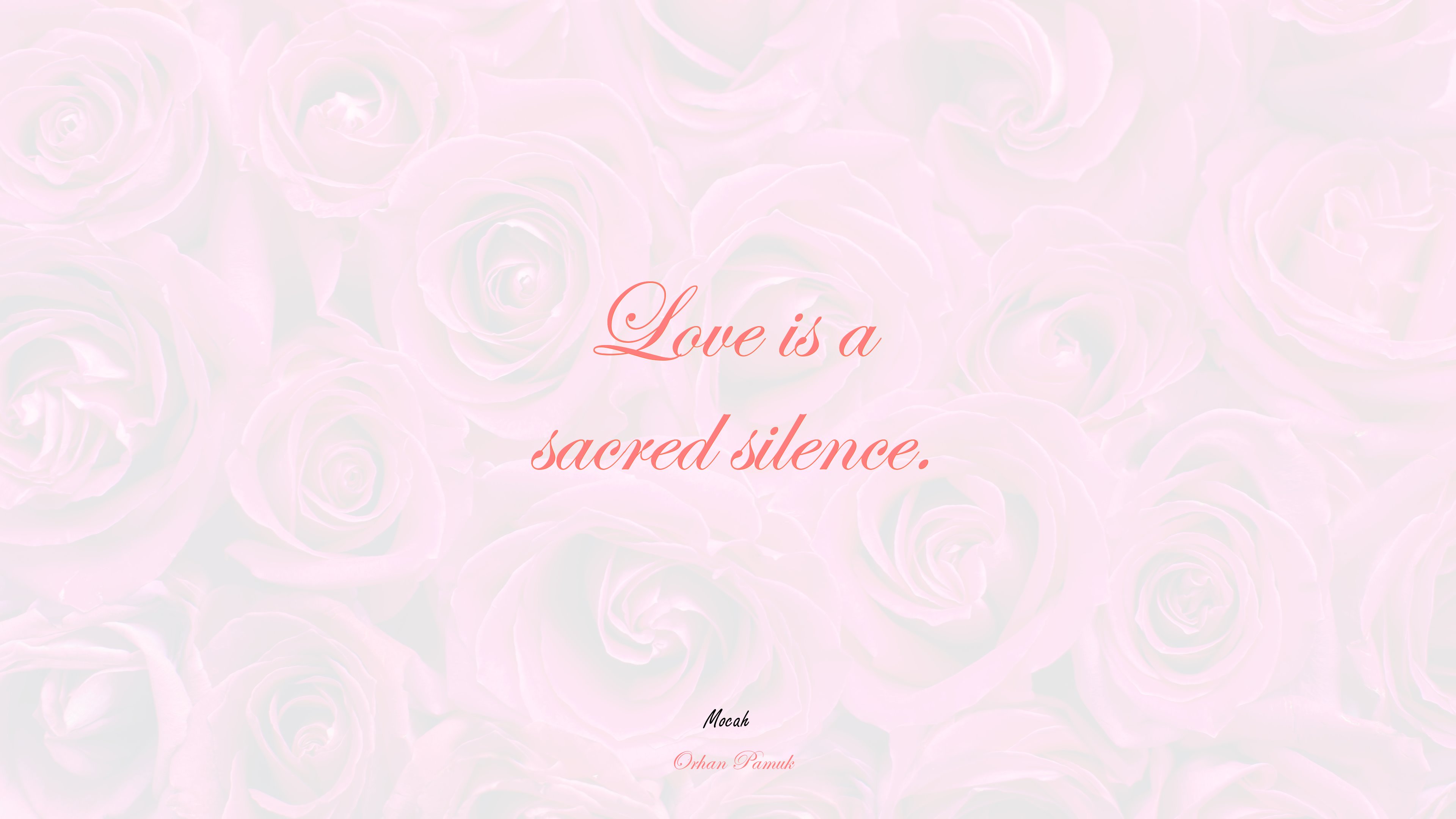 sweet love quote, Orhan Pamuk quote HD Wallpaper