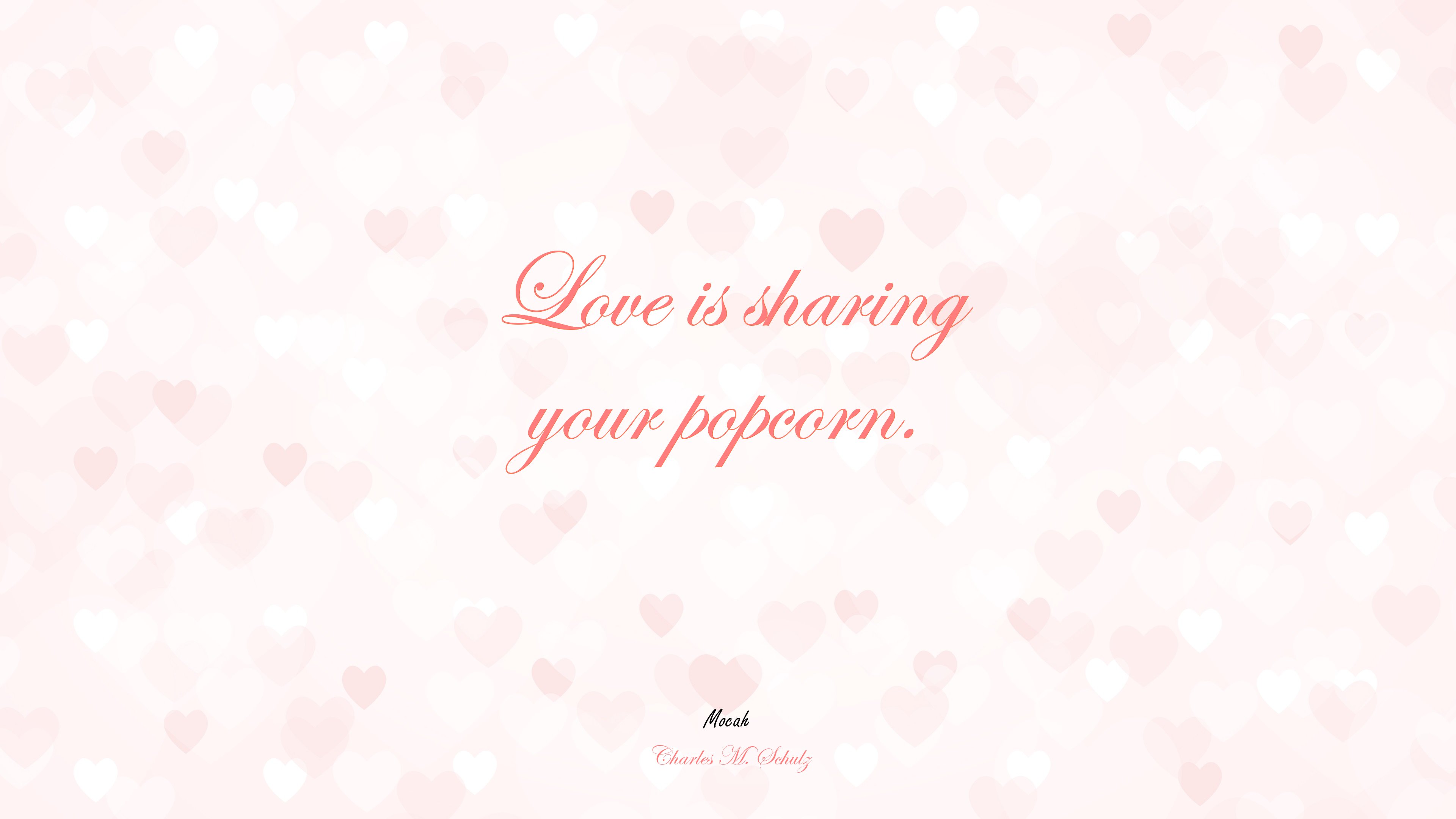 quote on love, Charles M. Schulz quote HD Wallpaper