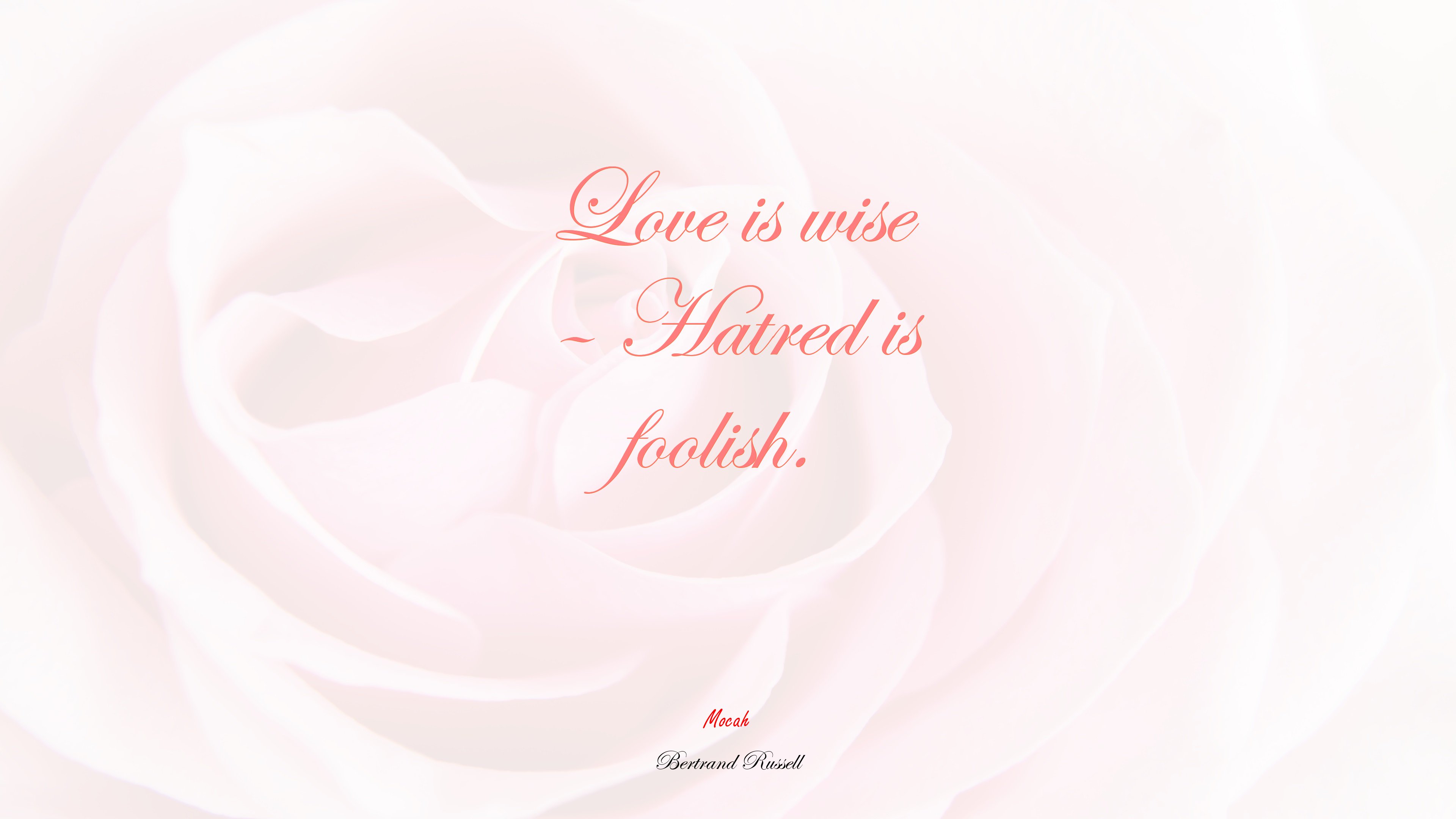 love picture with quote, Bertrand Russell quote HD Wallpaper