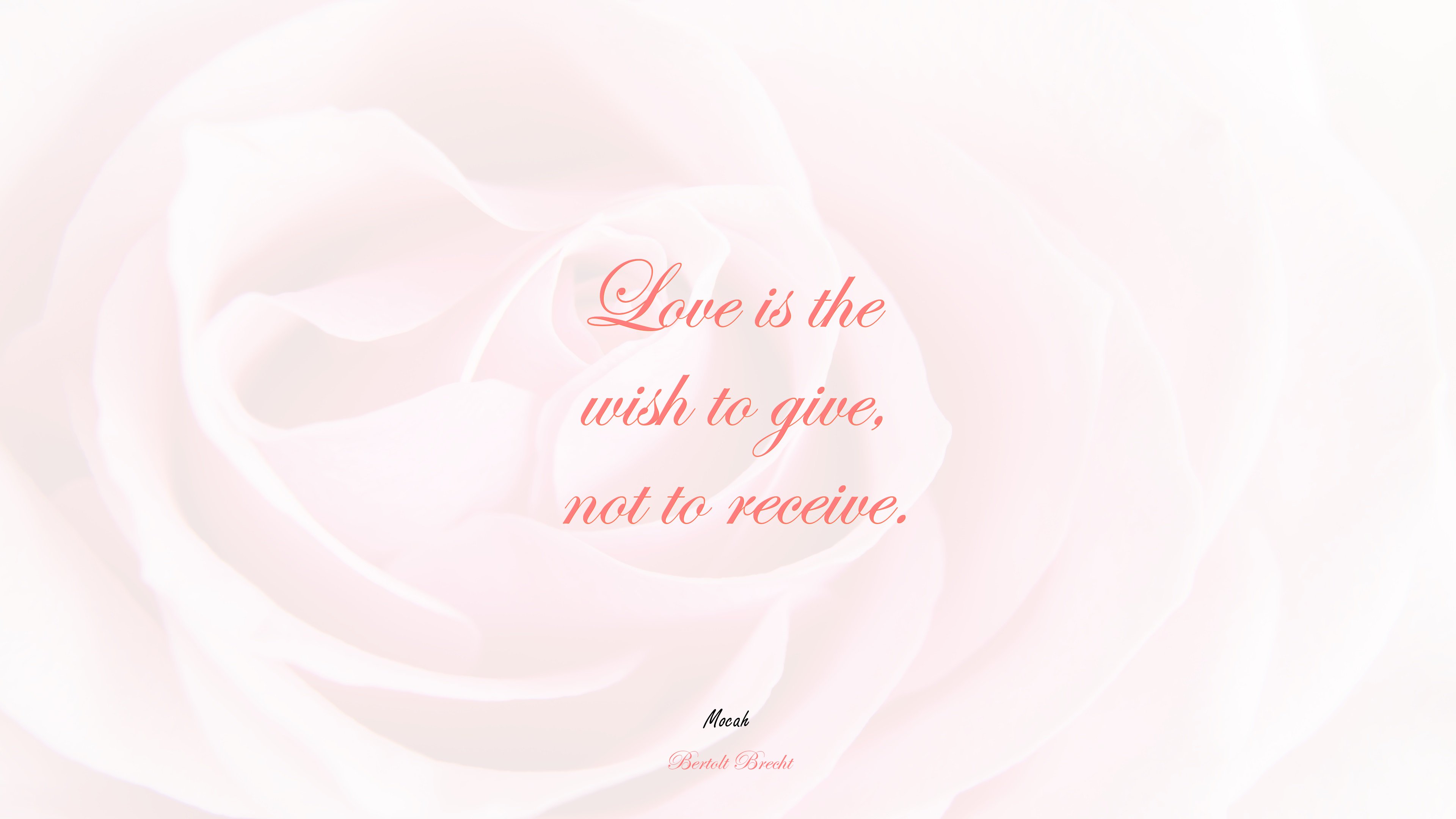  for desktop love quote, Bertolt Brecht quote HD Wallpaper